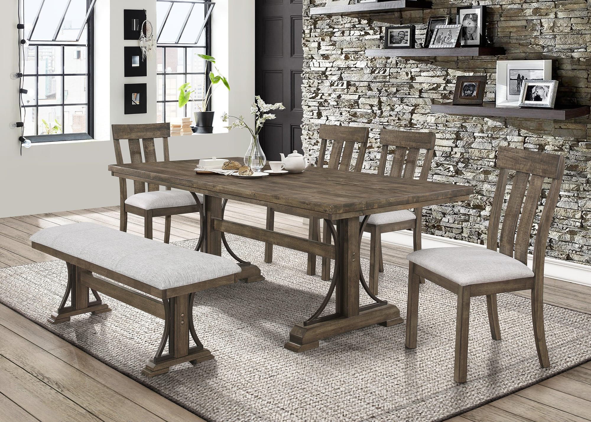Quincy Grayish Brown Dining Room Set - Image 1