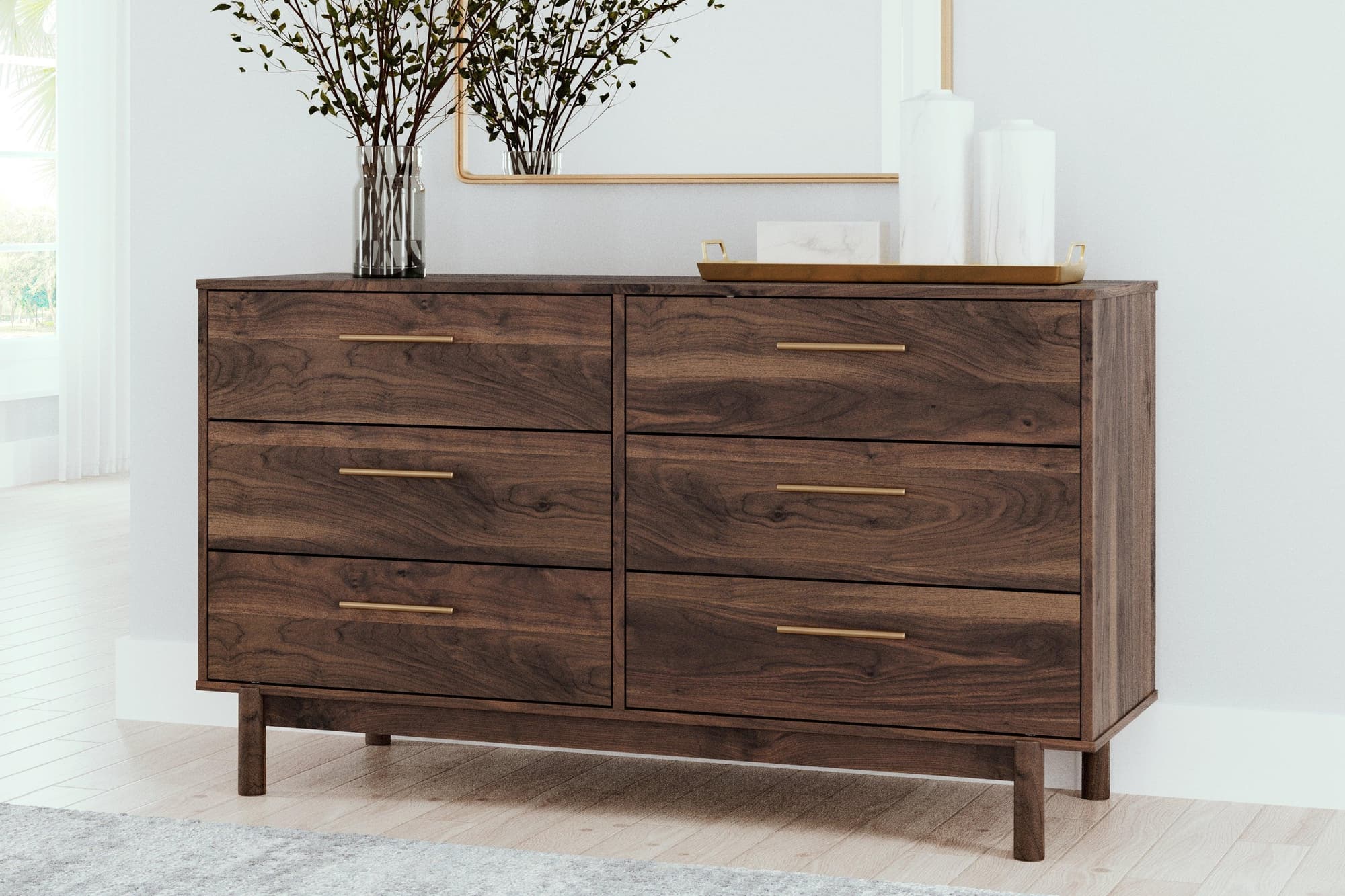 Calverson Mocha Dresser - Image 1