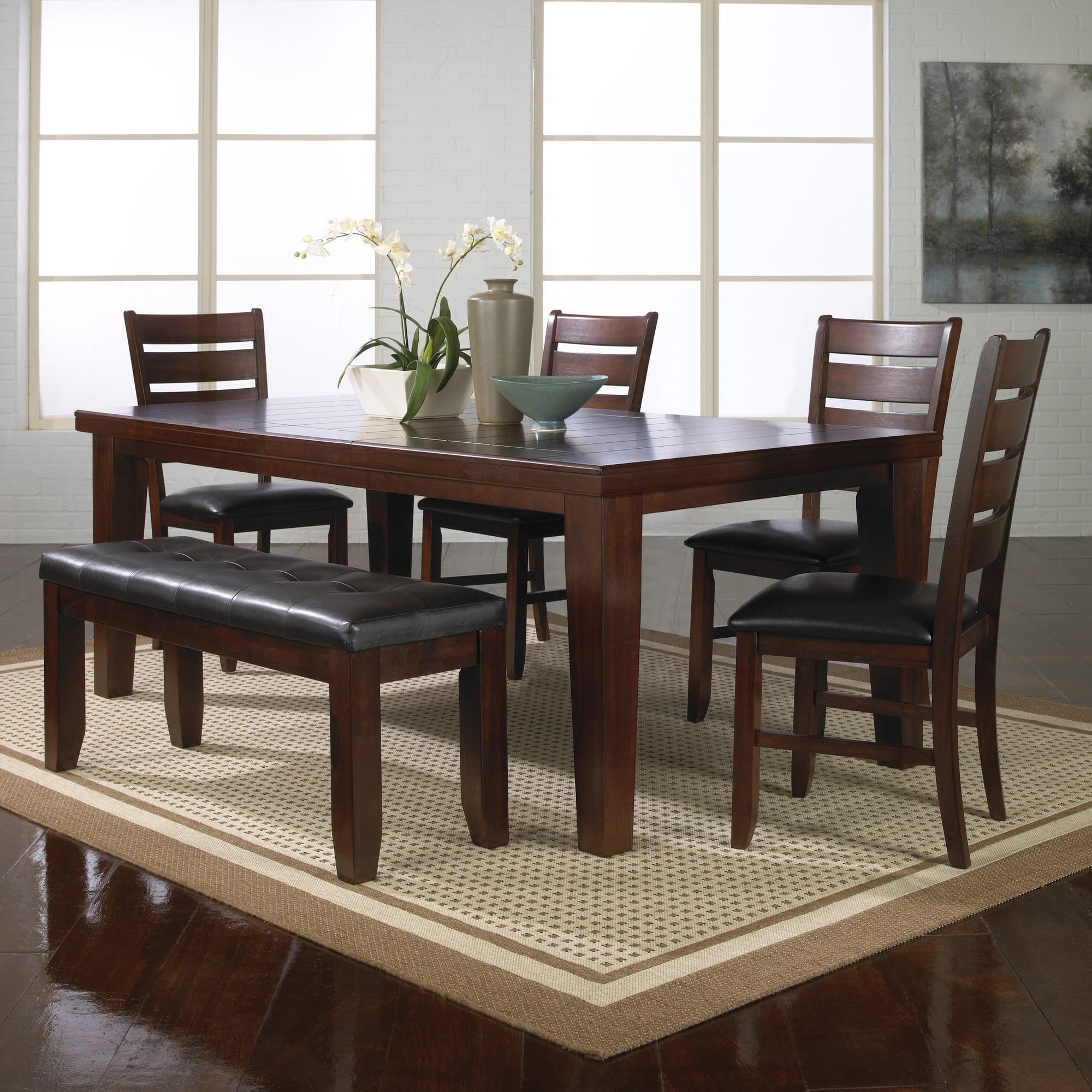 Bardstown Cherry Brown Extendable Dining Room Set