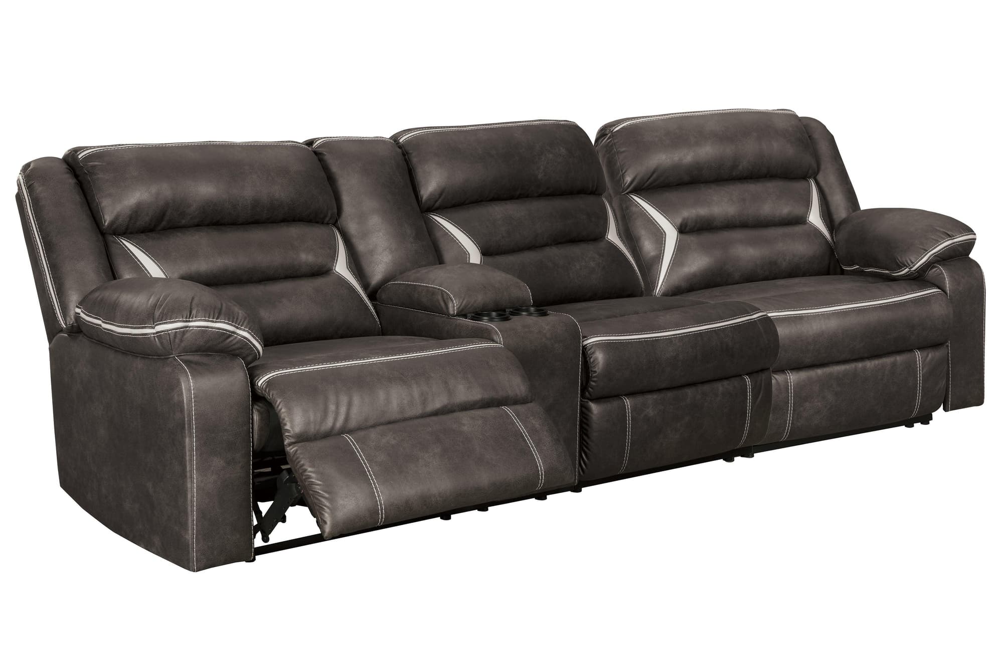Kincord Midnight Nuvella® 2-Piece Power Reclining Sectional - Image 1