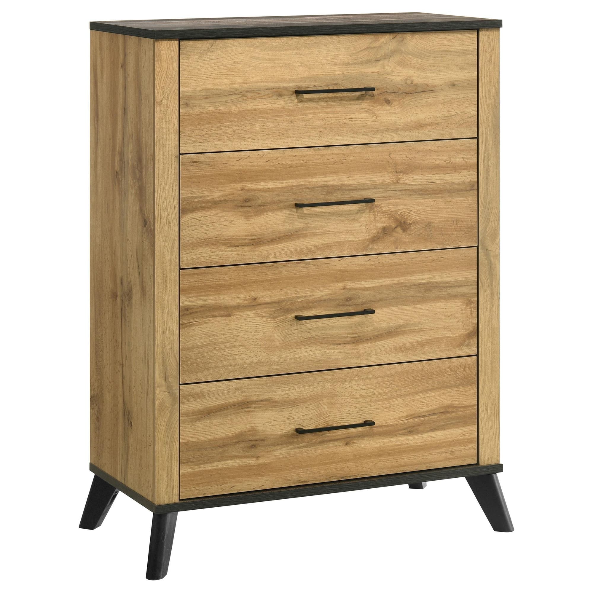 Kaywood 4-drawer Bedroom Chest of Drawers Natural Pine - Image 1