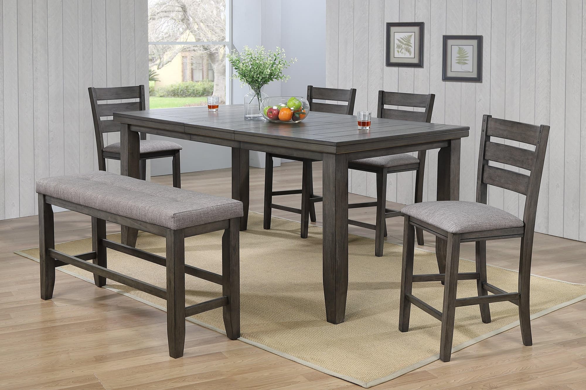 Bardstown Gray Rectangular Counter Height Set - Image 1