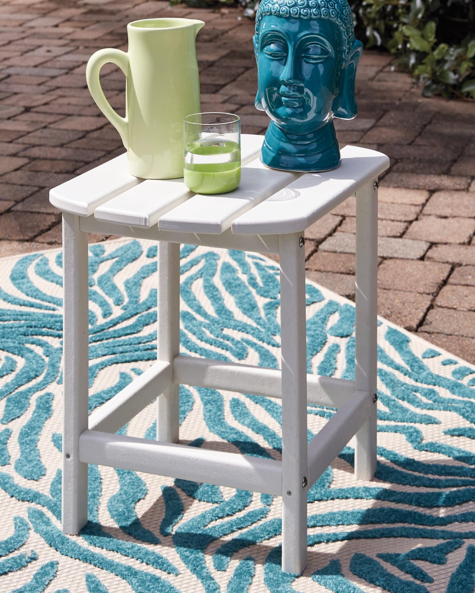 Sundown Treasure White End Table