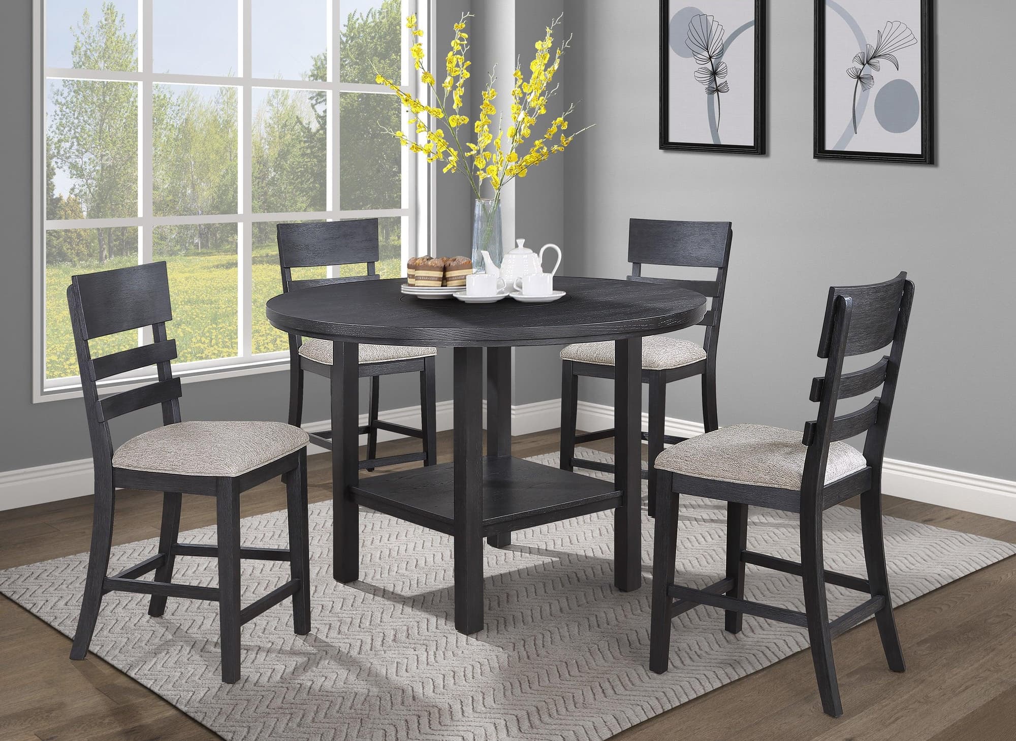 Guthrie Gray Counter Height Set