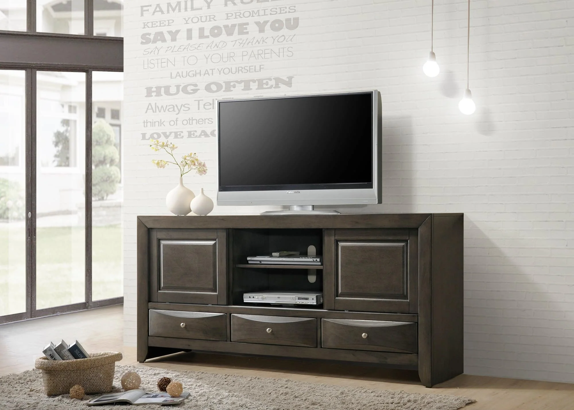Emily Gray TV Stand - Image 1