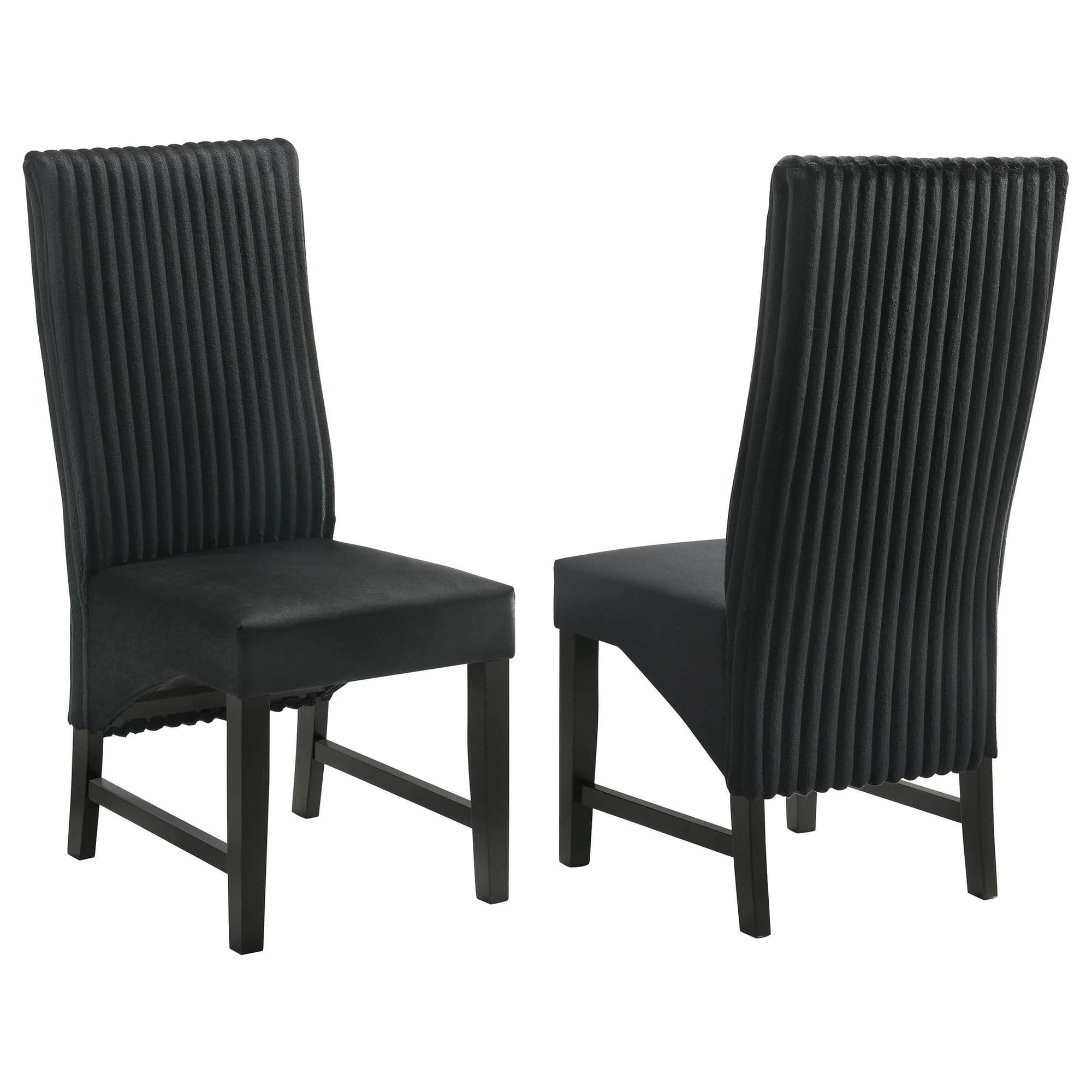 Barrand Upholstered Dining Side Chair Black (Set of 2) - Image 1
