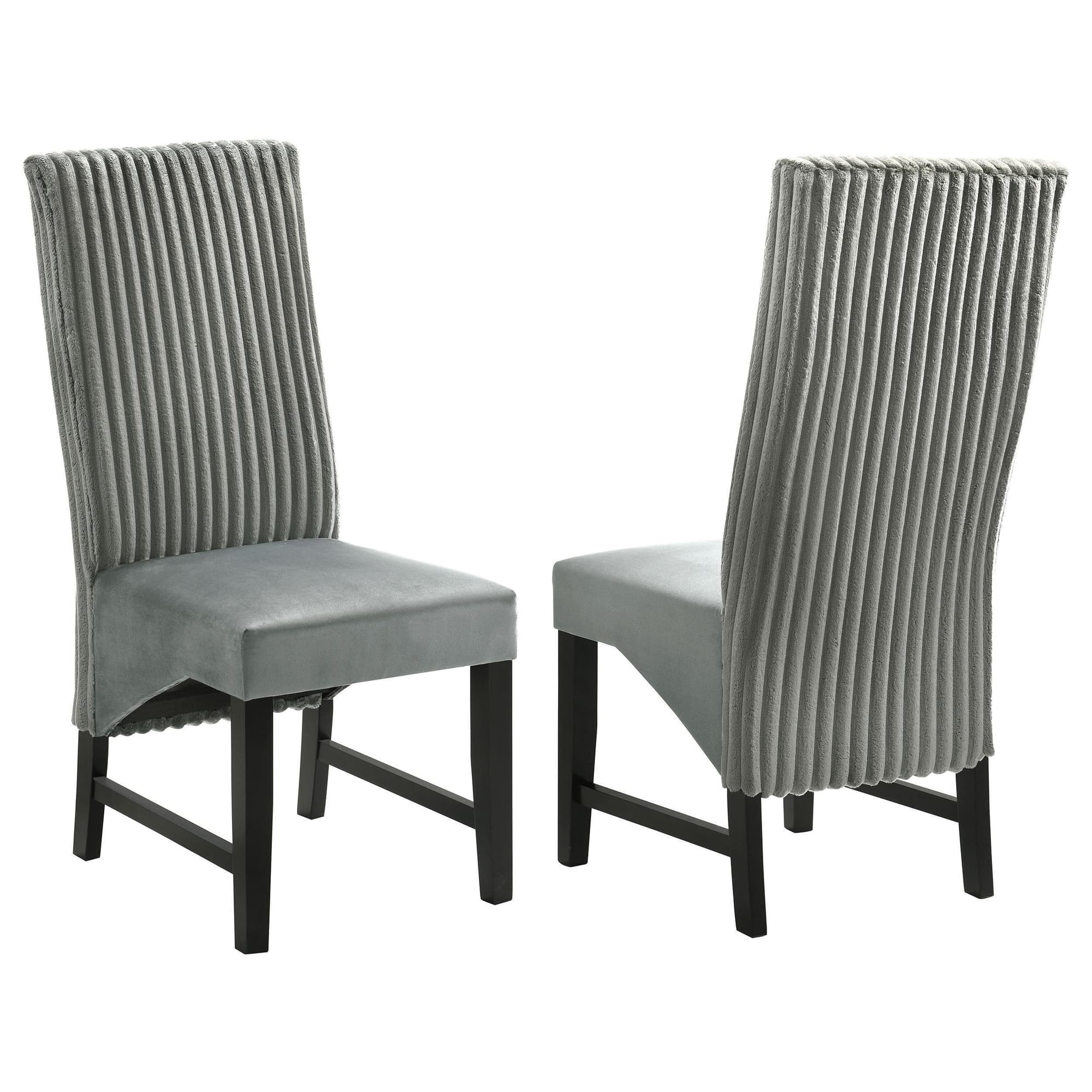 Barrand Upholstered Dining Side Chair Gray (Set of 2) - Image 1