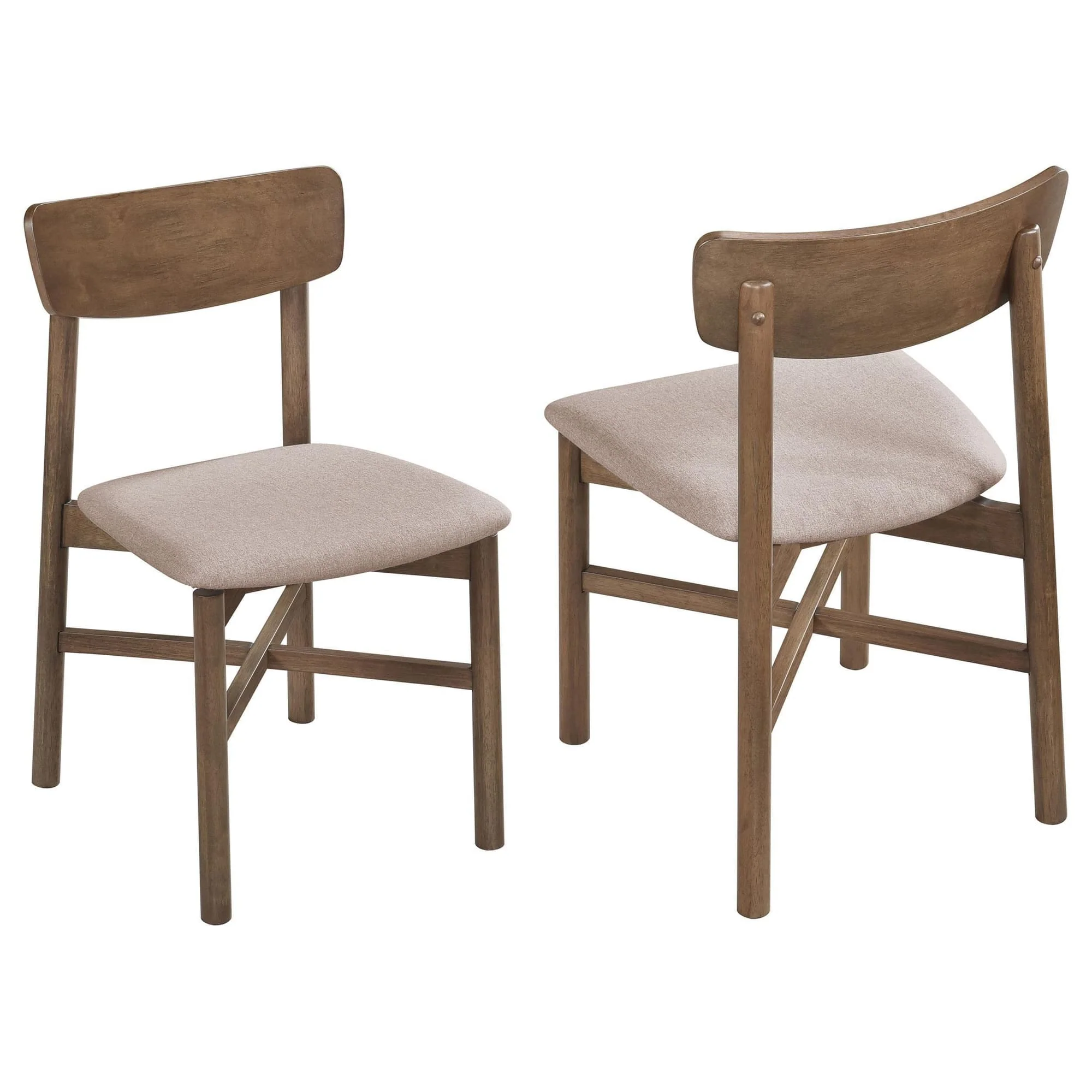 Parkridge Dining Side Chair Natural Walnut (Set of 2) - Image 1