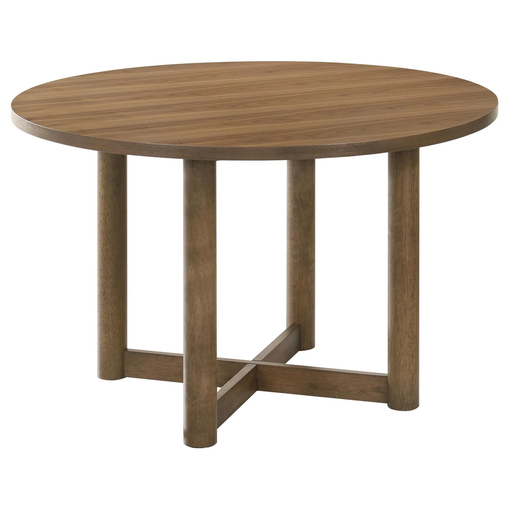 Biltmore 46-inch Round Wood Dining Table Walnut - Image 1