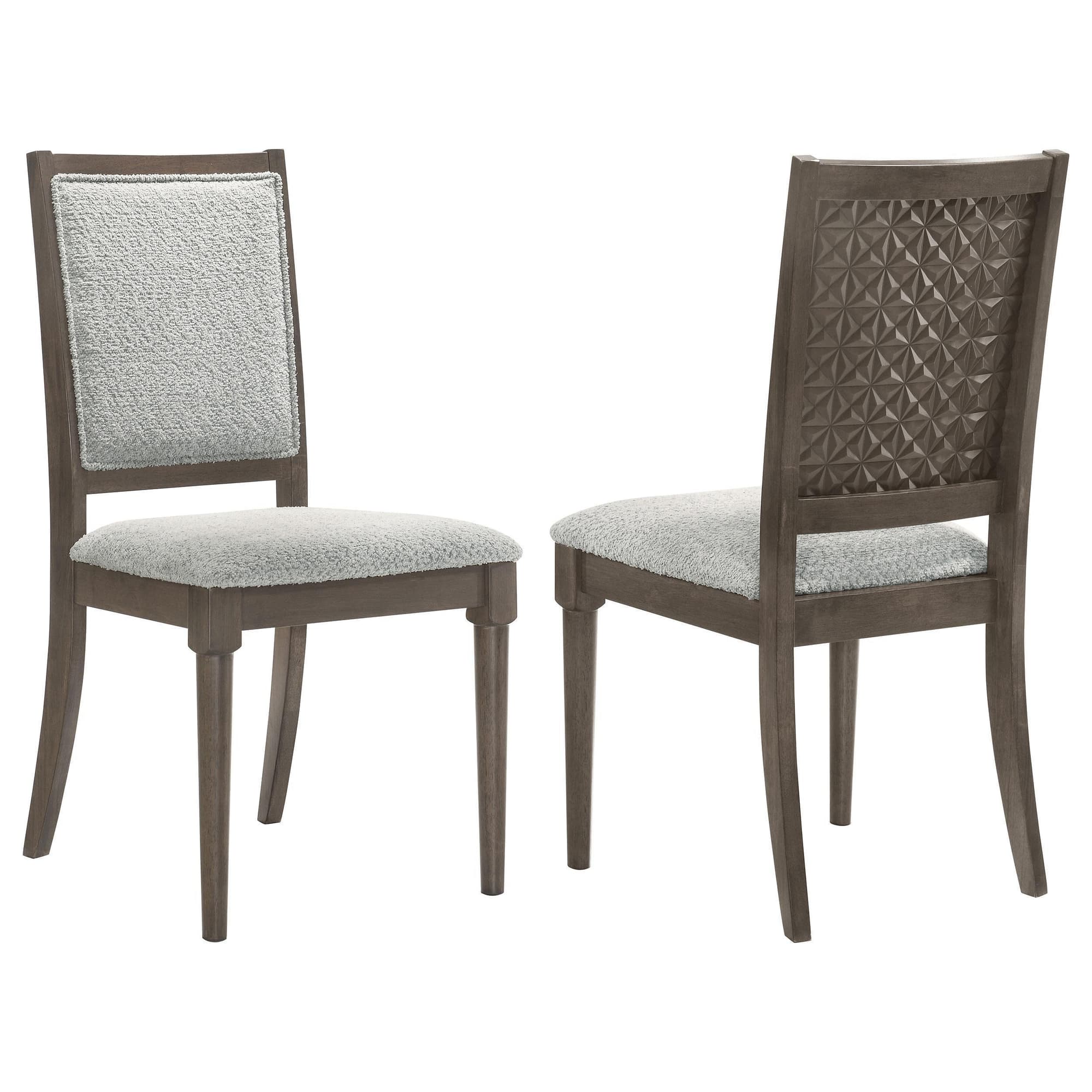 Onslow Upholstered Dining Side Chair Dark Brown (Set of 2) - Image 1