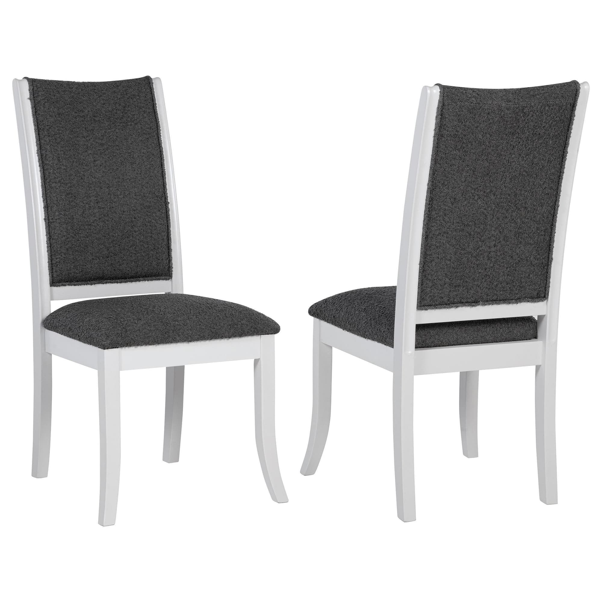 Judd Upholstered Dining Side Chair Pearl White (Set of 2) - Image 1