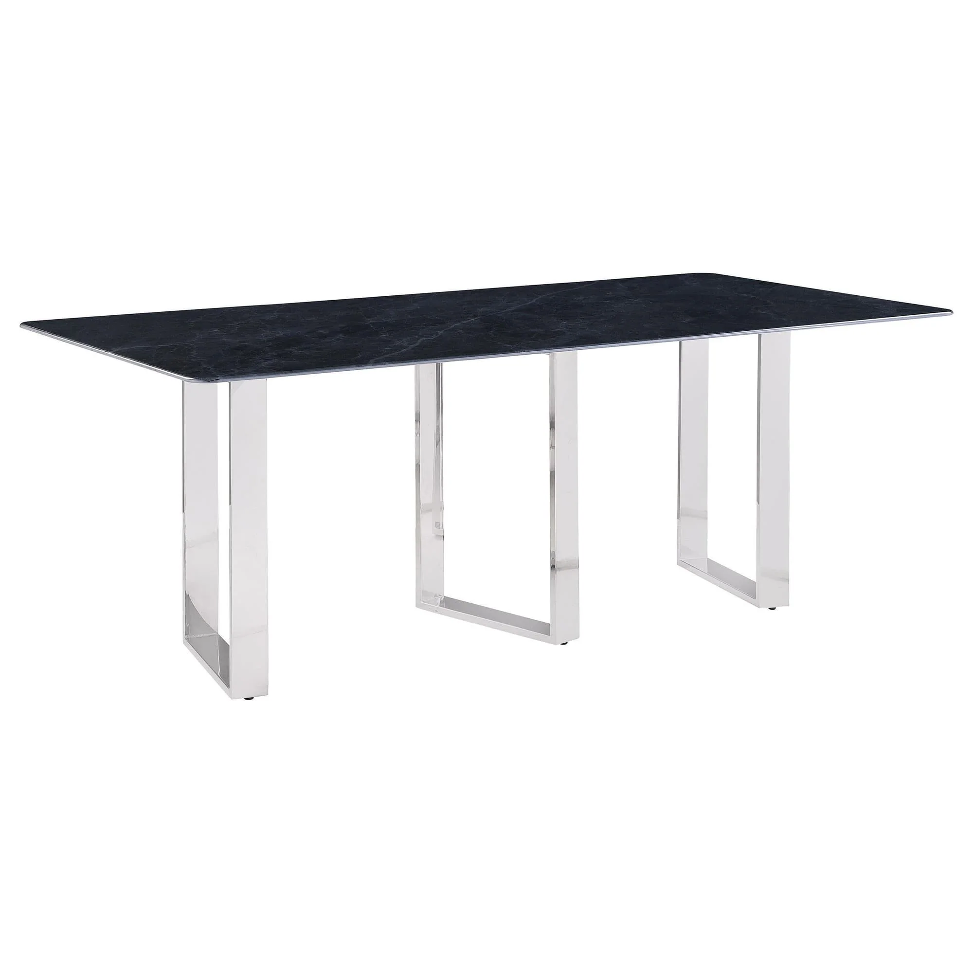Desden 79-inch Rectangular Sintered Stone Dining Table Grey - Image 1