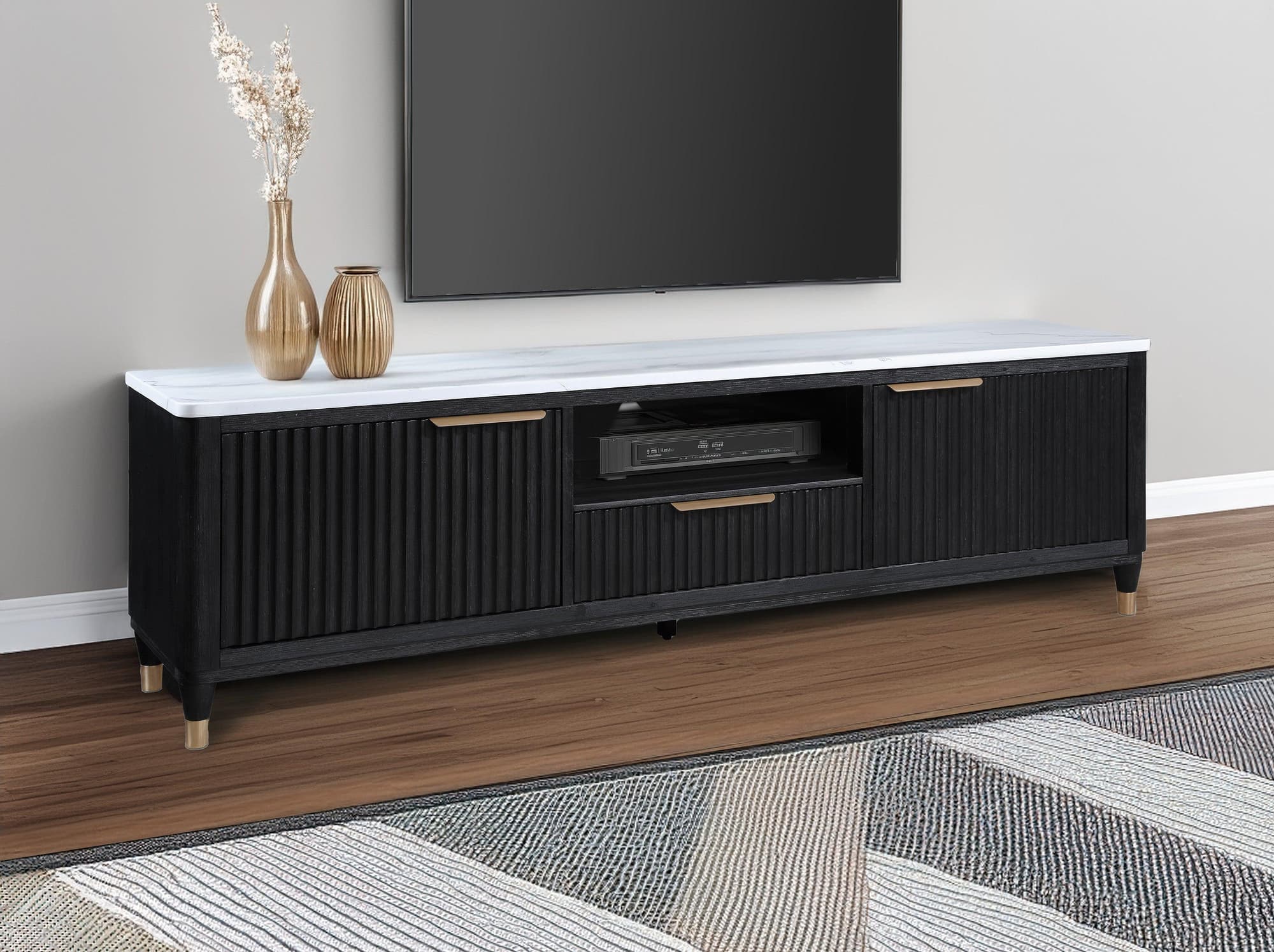 Kara Black TV Stand - Image 1