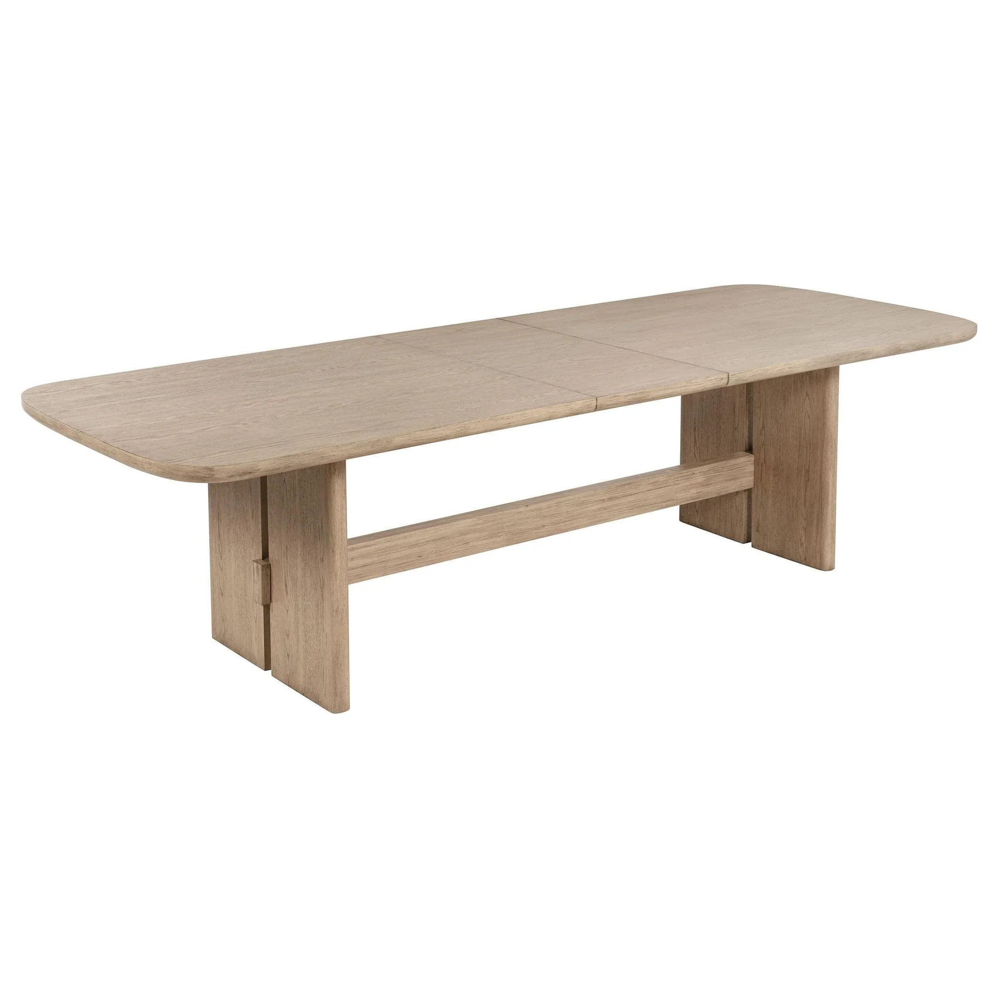 Kailani 110-inch Rectangular Wood Dining Table Beige Oak - Image 1