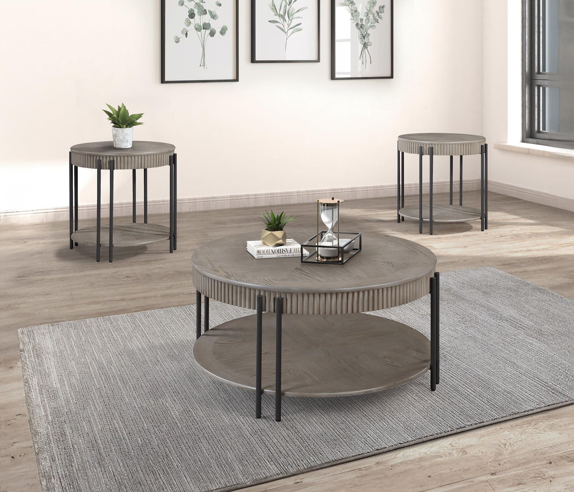 Providence Gray Coffee Table Set - Image 1