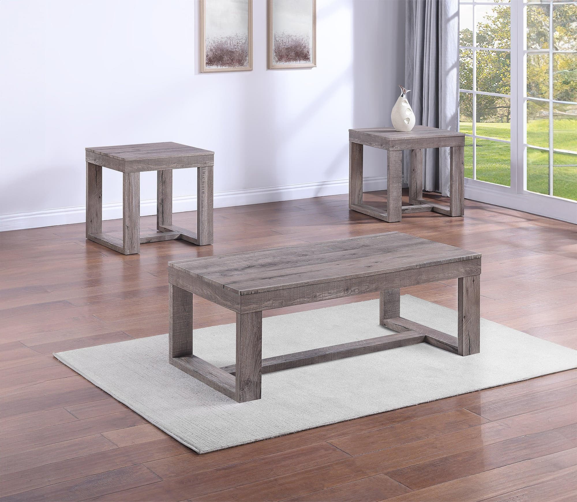 Knott Gray Coffee Table Set - Image 1