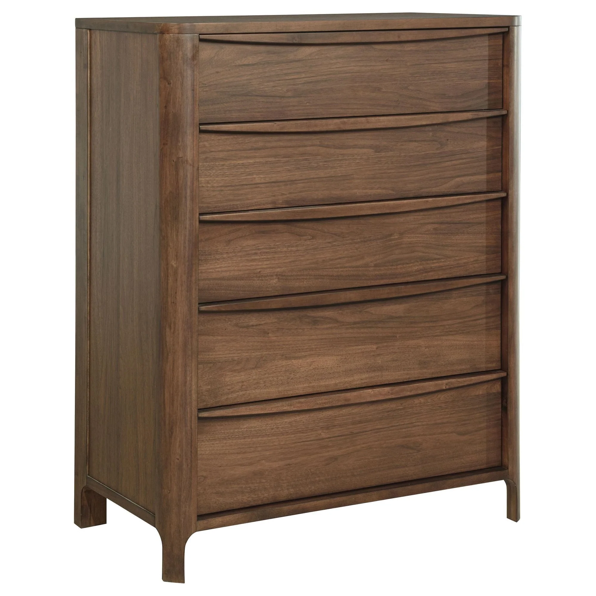 Maderia 5-drawer Chest of Drawers Walnut - Image 1