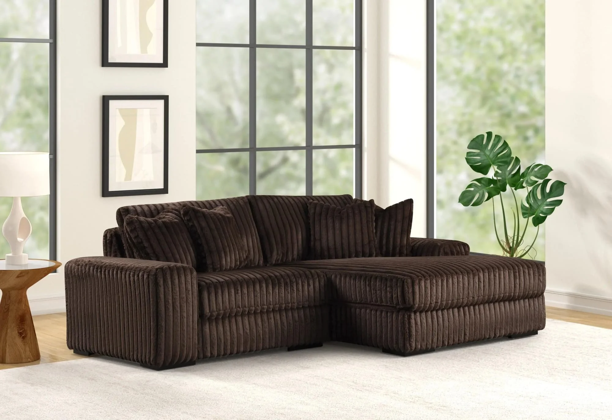 Sunday Chocolate 2-Piece Sectional - Image 1