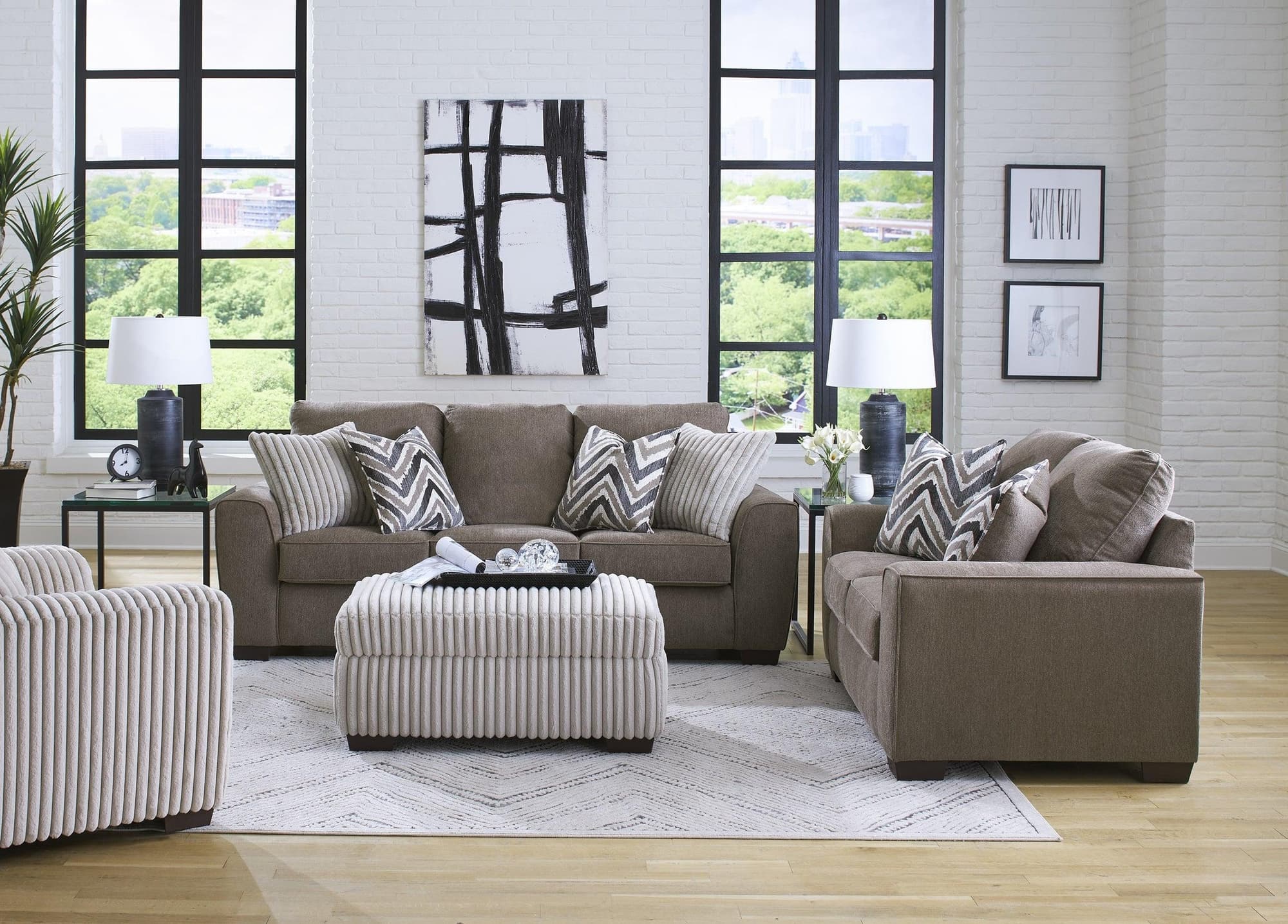 Wanfi Java Sofa & Loveseat Set - Image 1