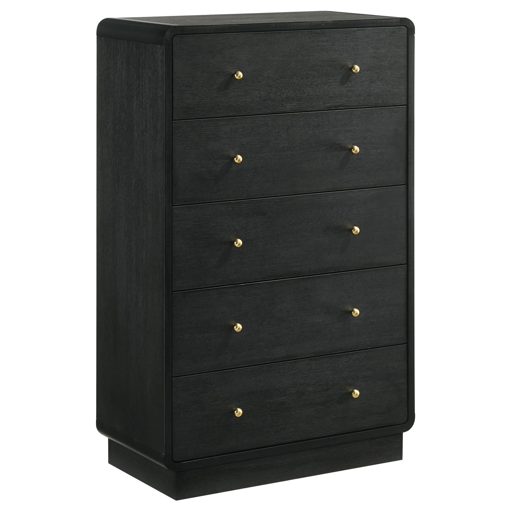 Cavelle 5-drawer Chest of Drawers Black - Image 1