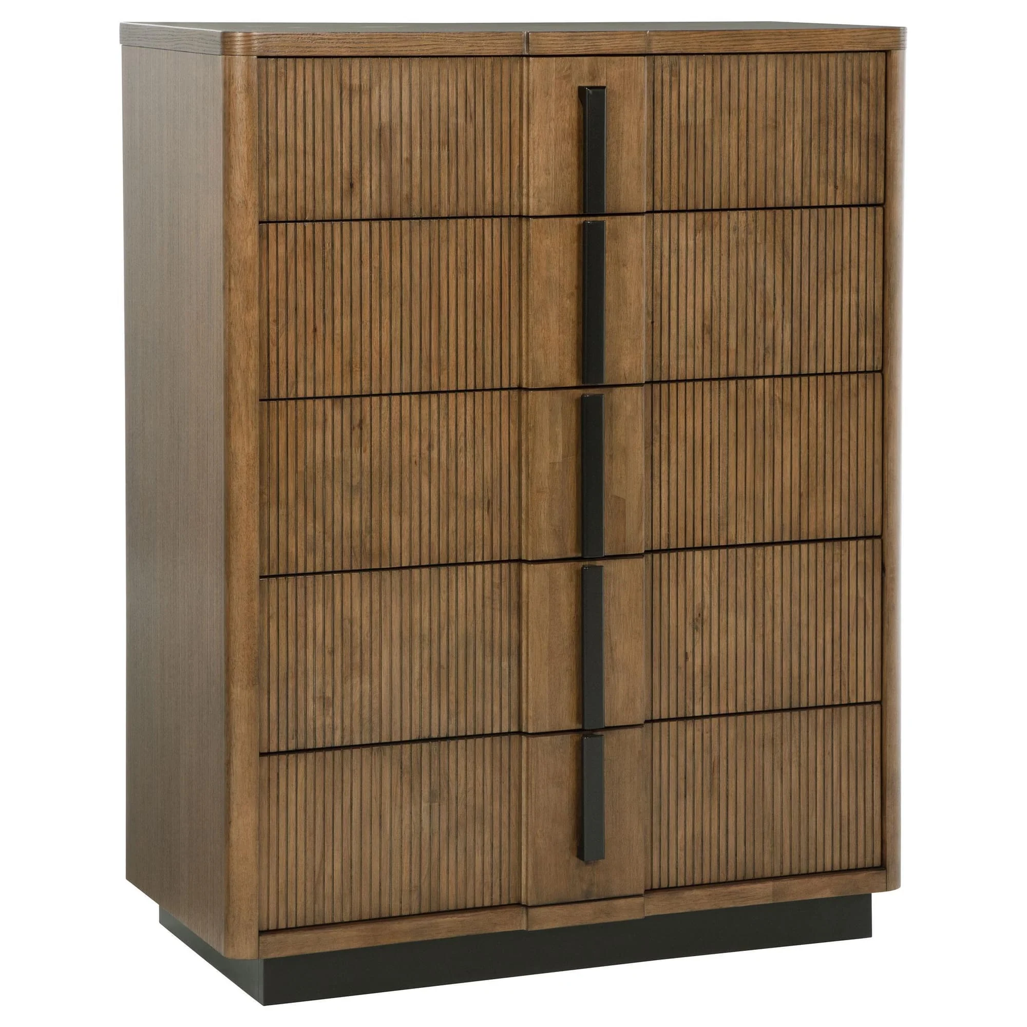 Terrace 5-drawer Chest of Drawers Ash Brown - Image 1