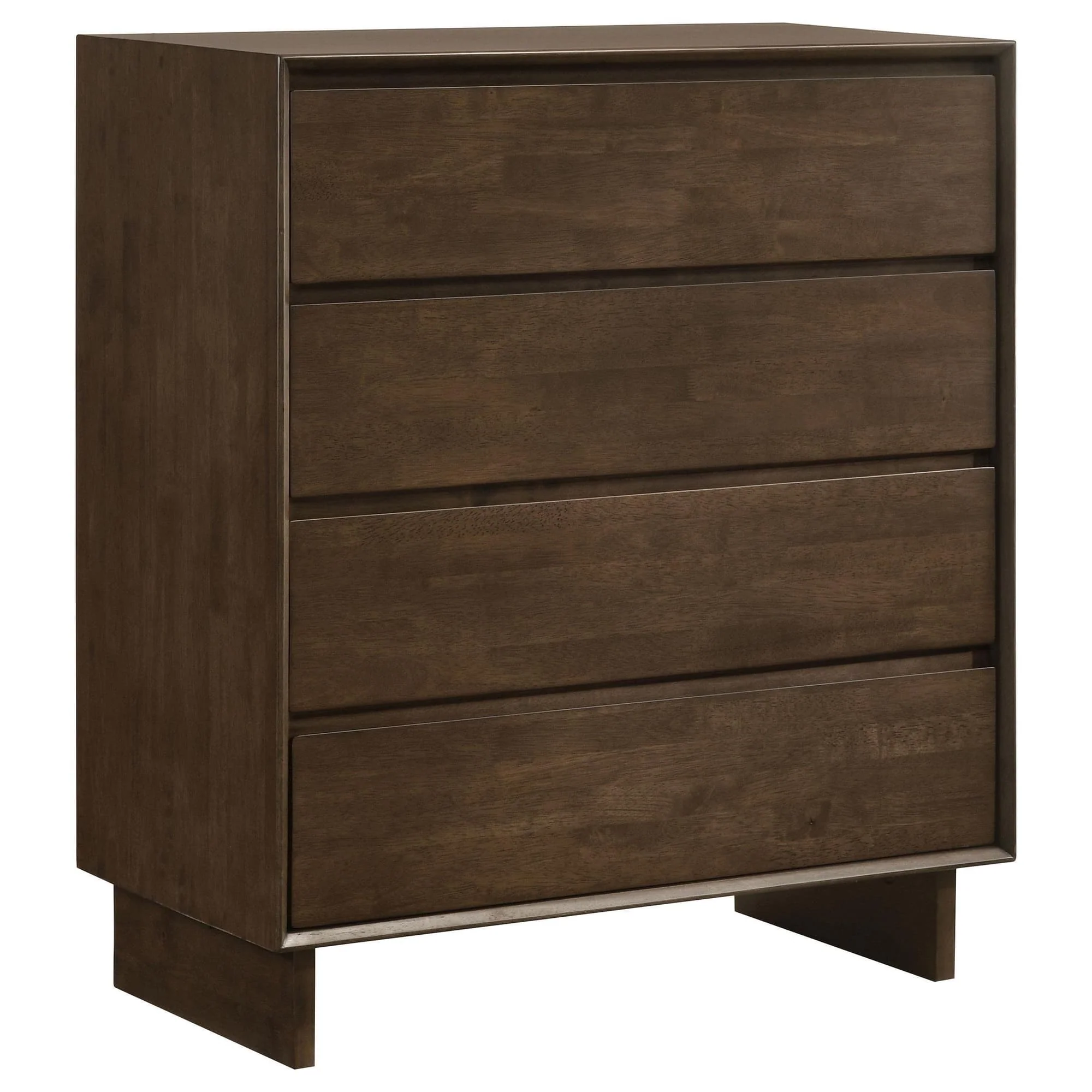 Glenwood 4-drawer Chest of Drawers Warm Brown - Image 1