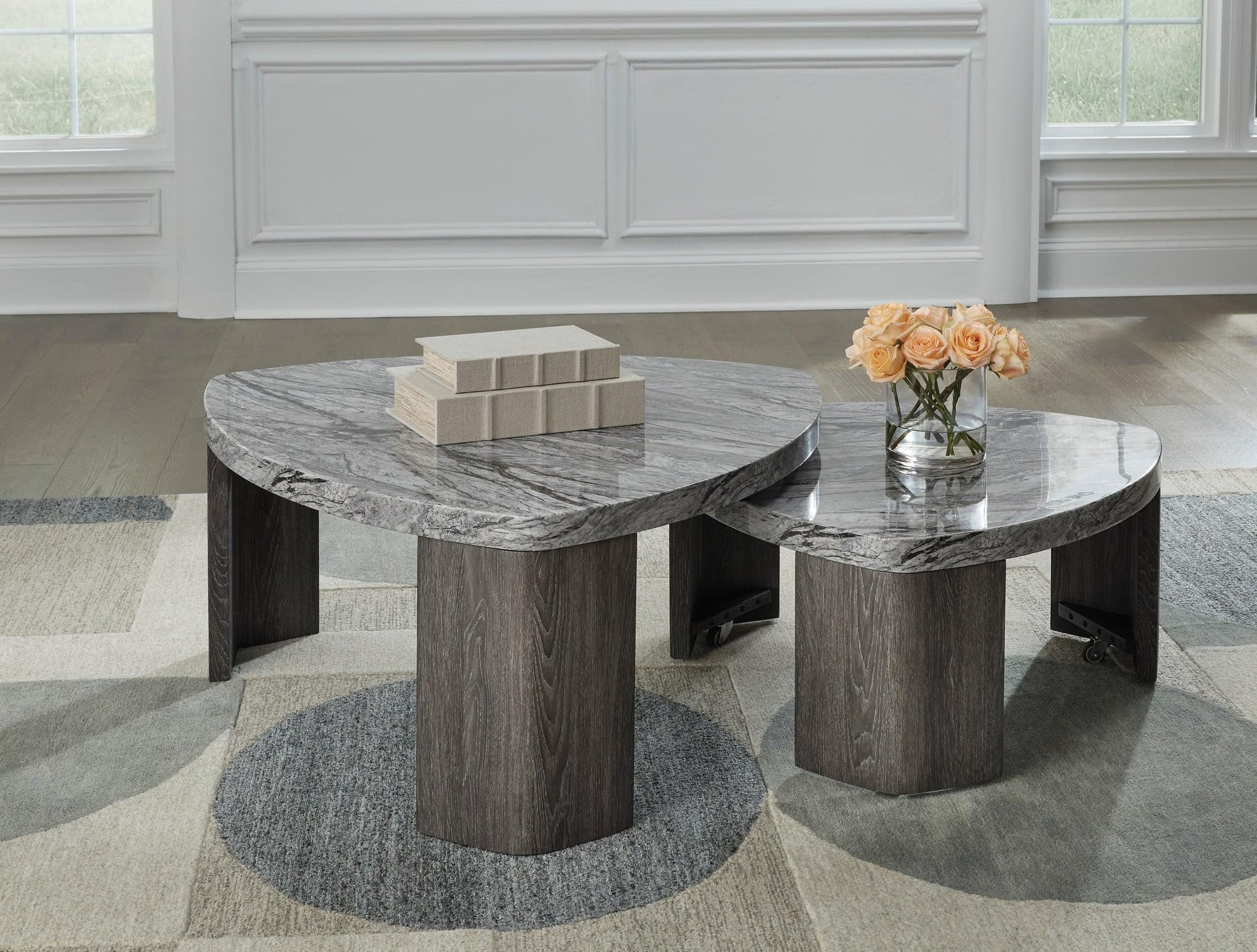 Till Gray Stacked Cocktail Table - Image 1