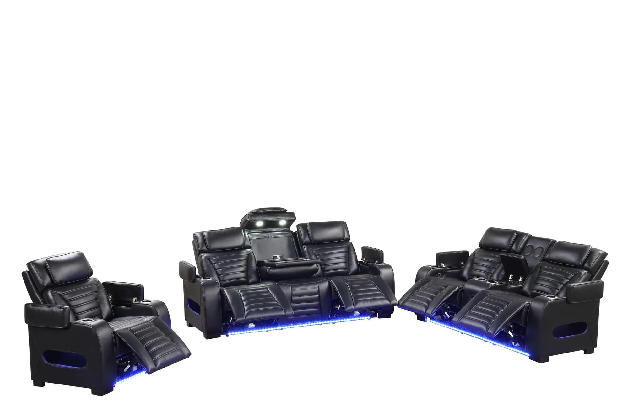 Tokyo Black 3-Piece Power Reclining Set - Image 1