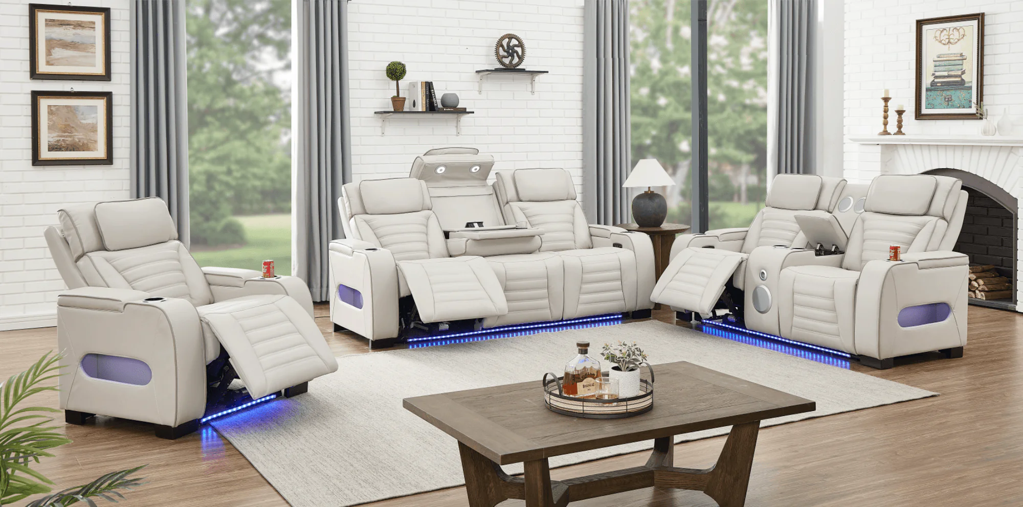 Tokyo Sand 3-Piece Power Reclining Set - Image 1