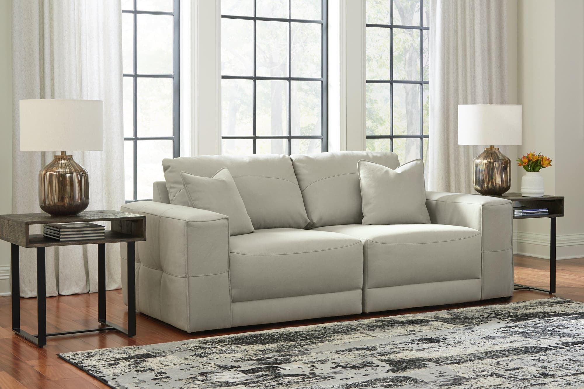 Next-Gen Gaucho Gray 2-Piece Sectional Loveseat - Image 1