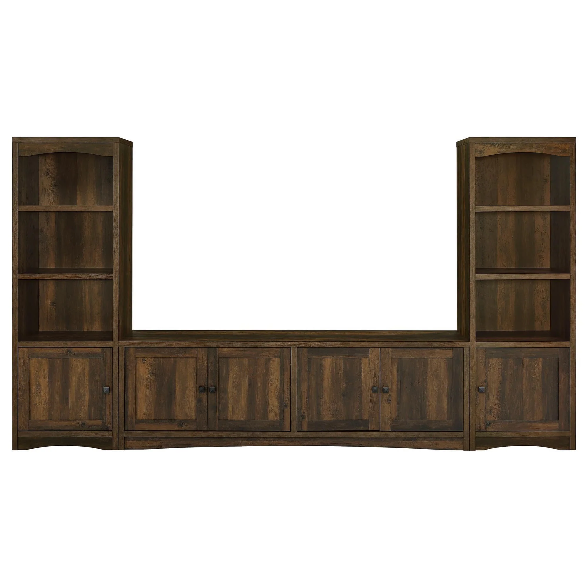 Laughlin 3-Piece Entertainment Center TV Stand Dark Pine - Image 1