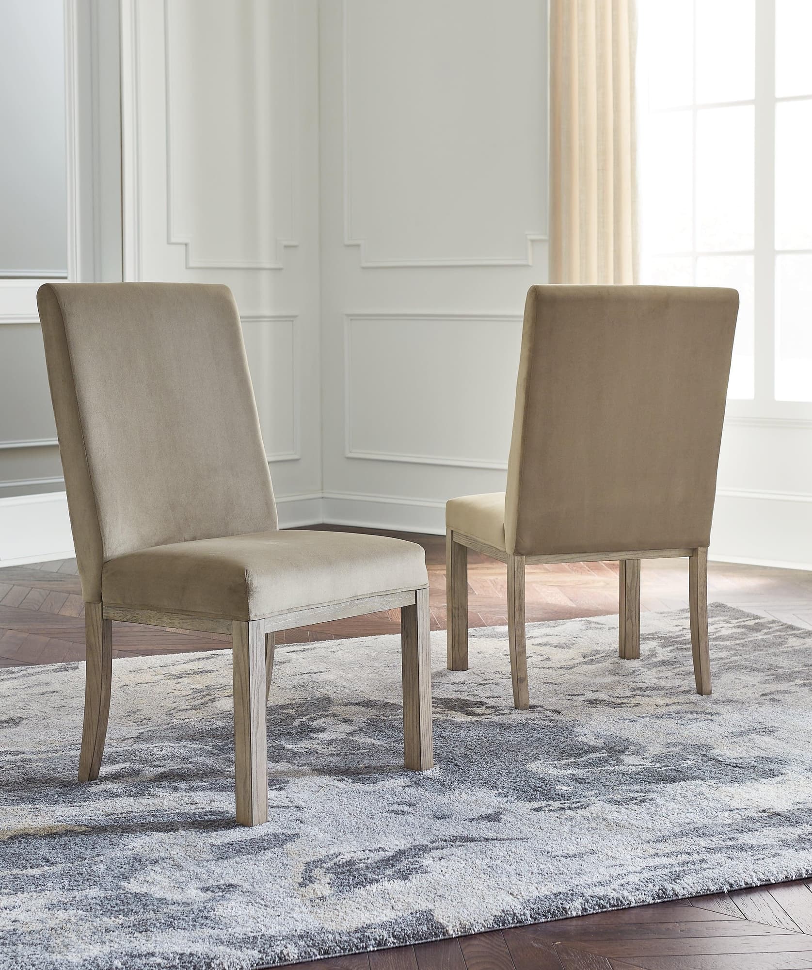 Chrestner Gray Brown Dining Chair - Image 1