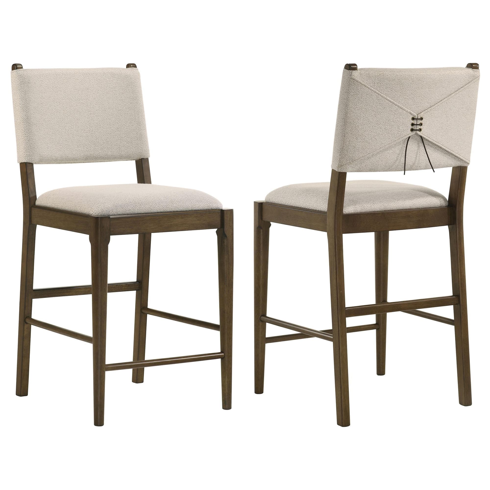 Ottowa Upholstered Counter Side Chair Brown (Set of 2) - Image 1