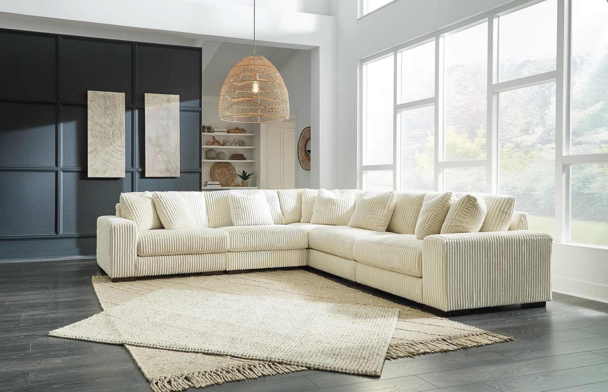 Lindyn Ivory 5-Piece Sectional - Image 1