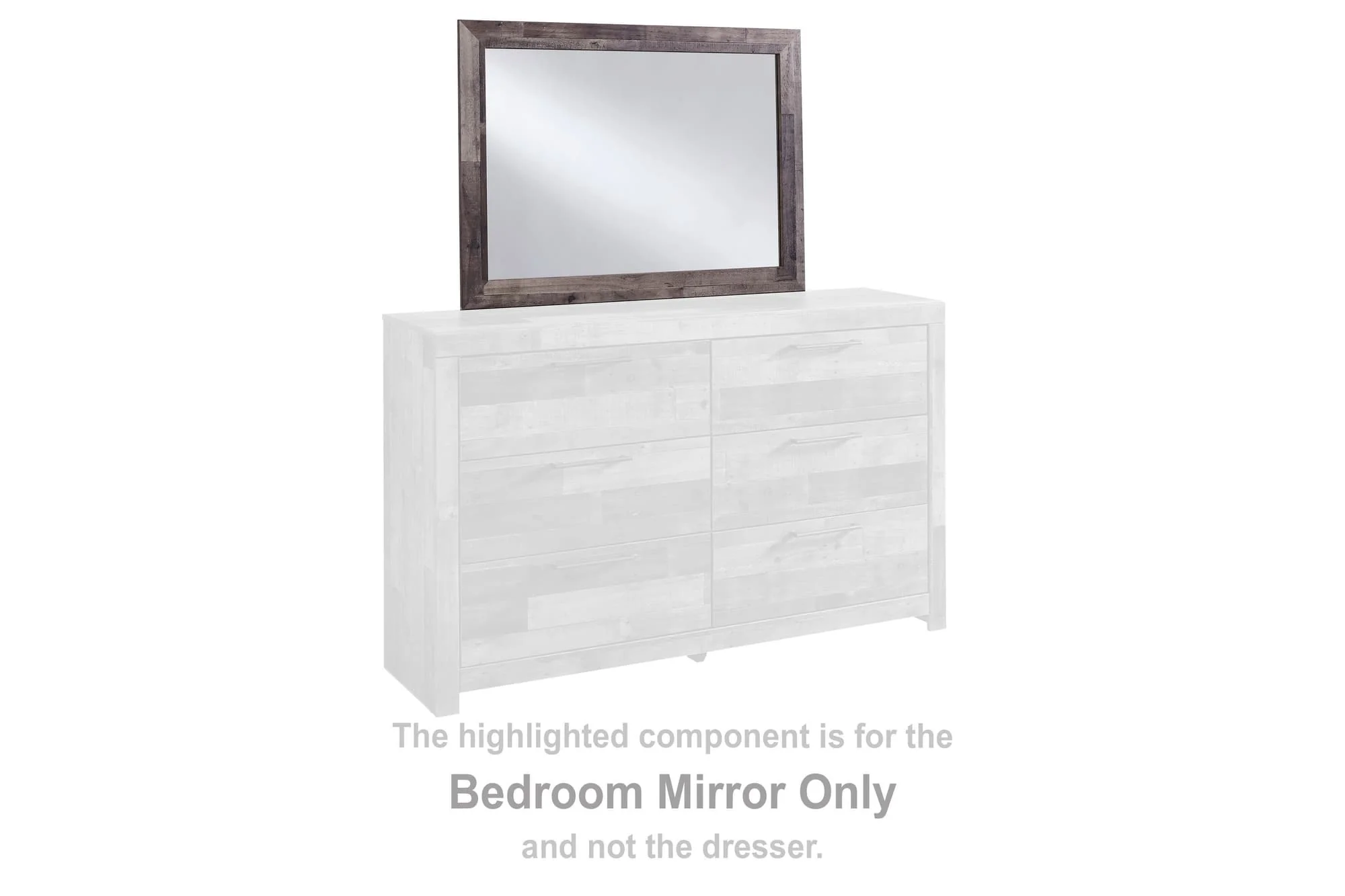 Derekson Multi Gray Bedroom Mirror - Image 1