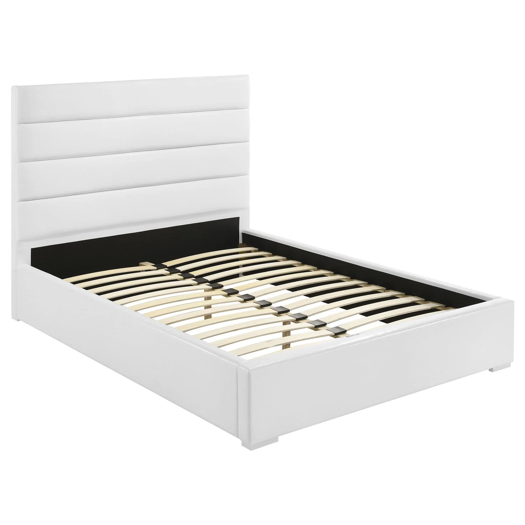 Felicity 53-inch Upholstered Full Platform Bed White - Image 1