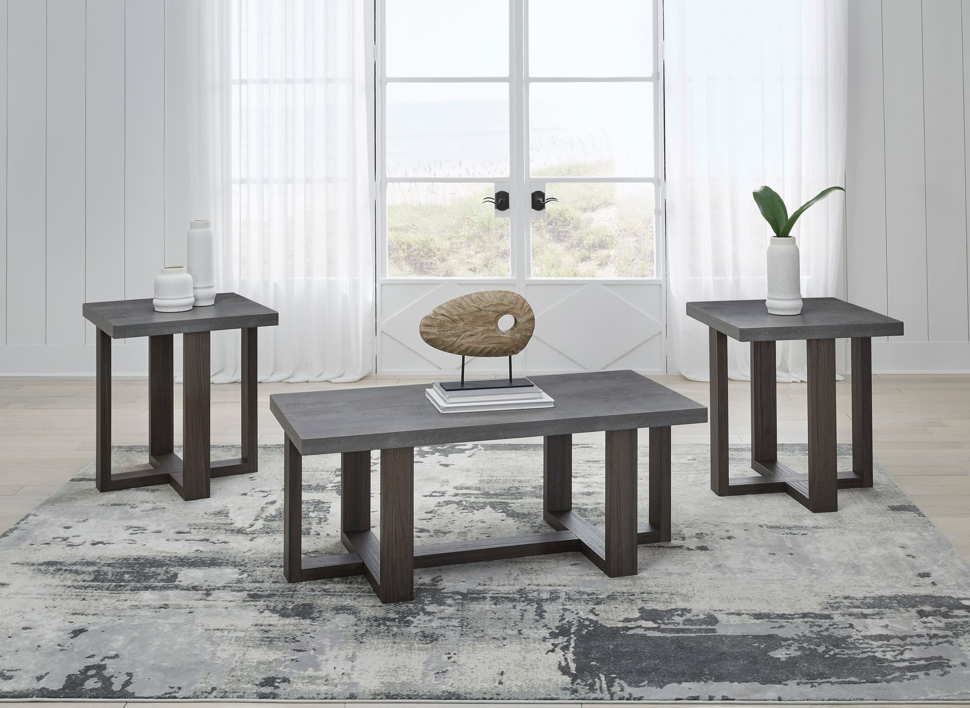 Talisman Gray Occasional Table Set