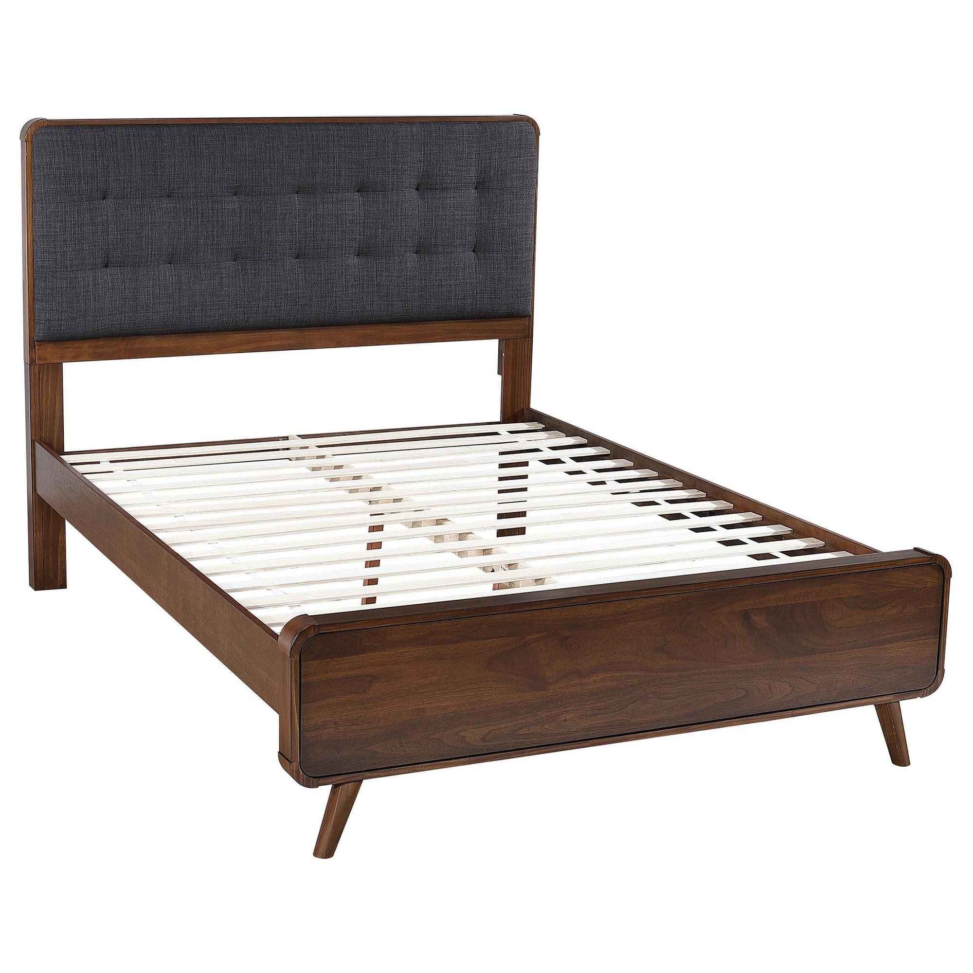 Robyn Wood Full Platform Bed Dark Walnut - Image 1
