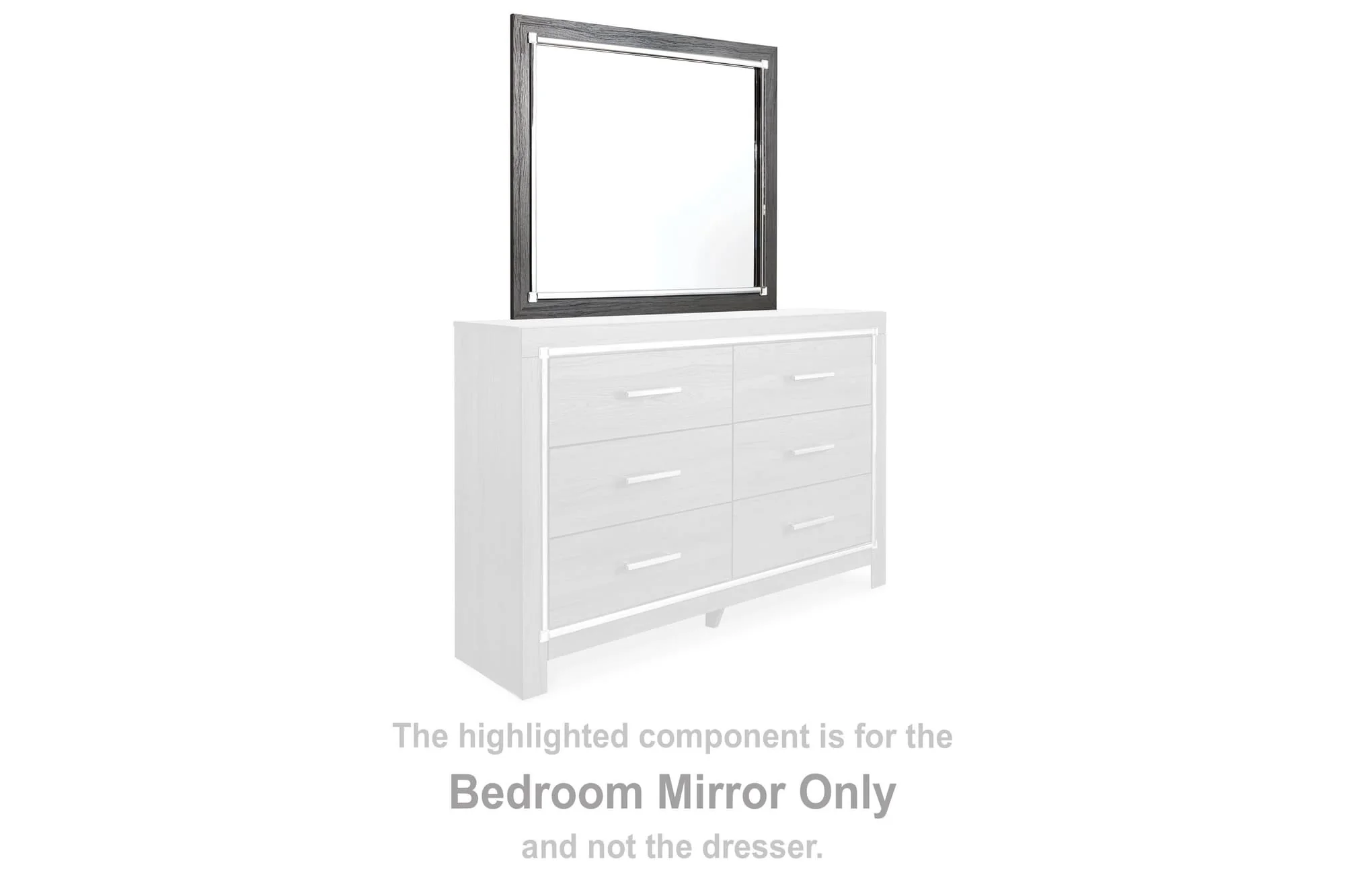 Lodanna Gray Bedroom Mirror - Image 1