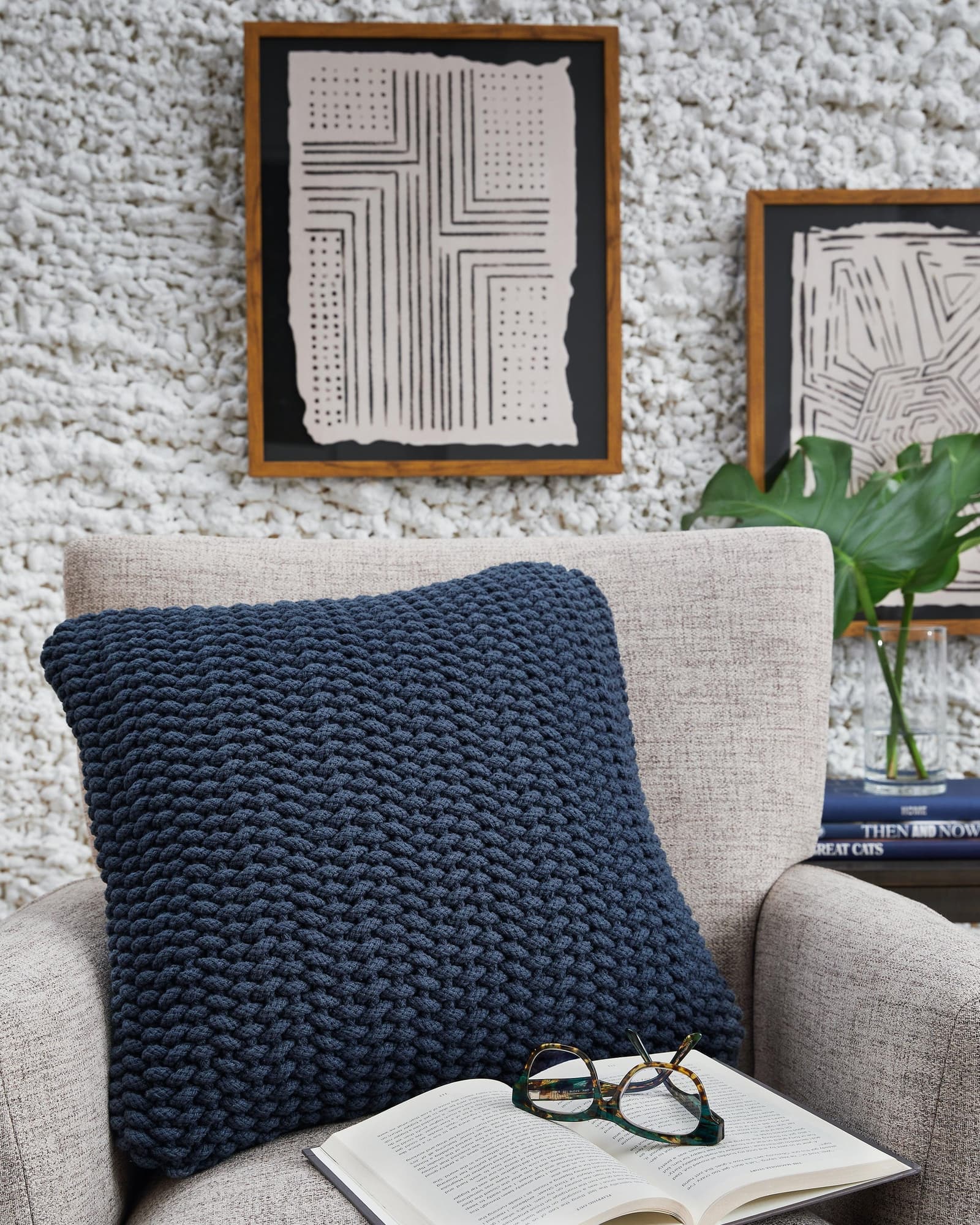 Renemore Blue Pillow (Set of 4) - Image 1