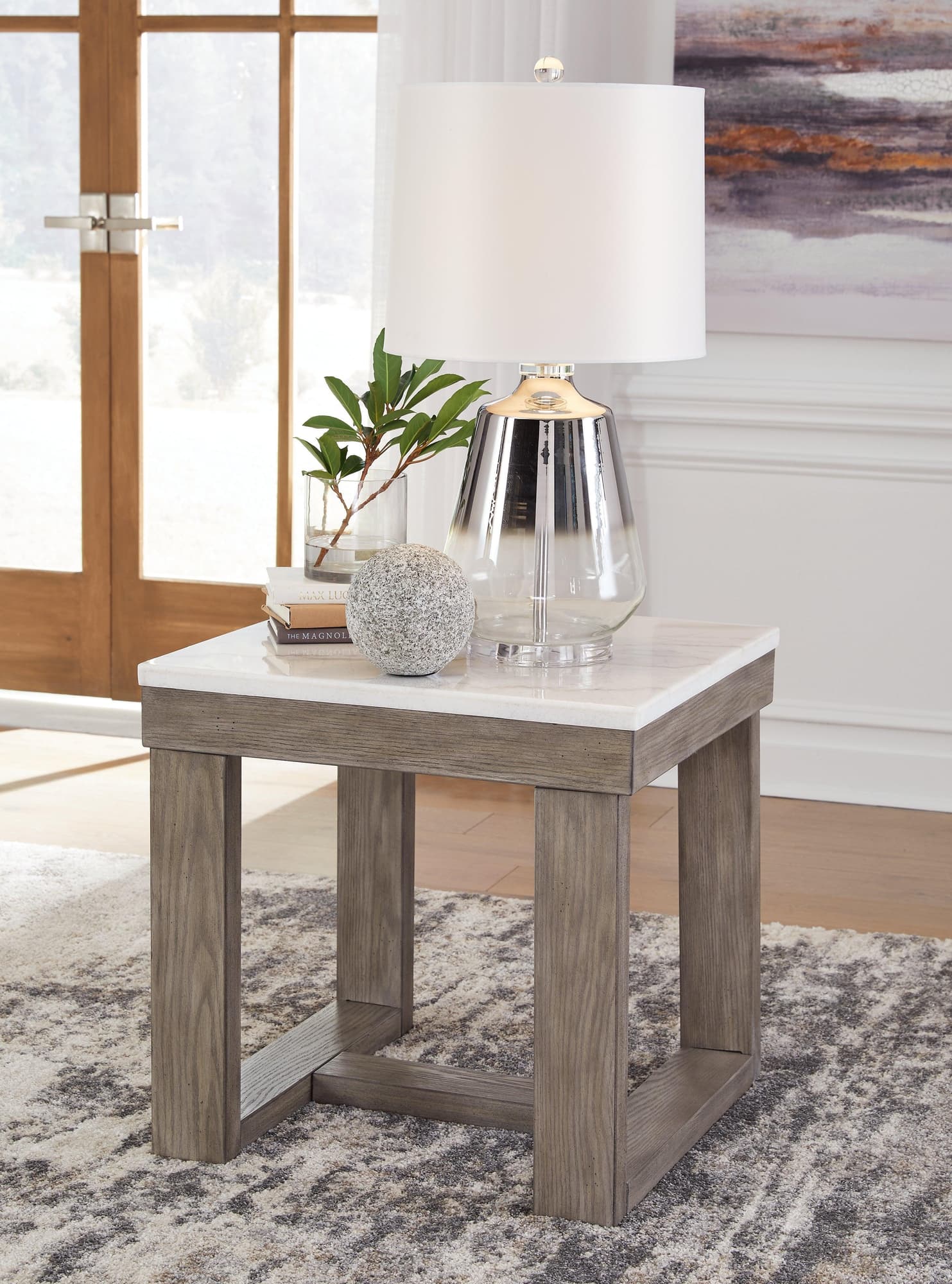 Loyaska Brown Ivory End Table