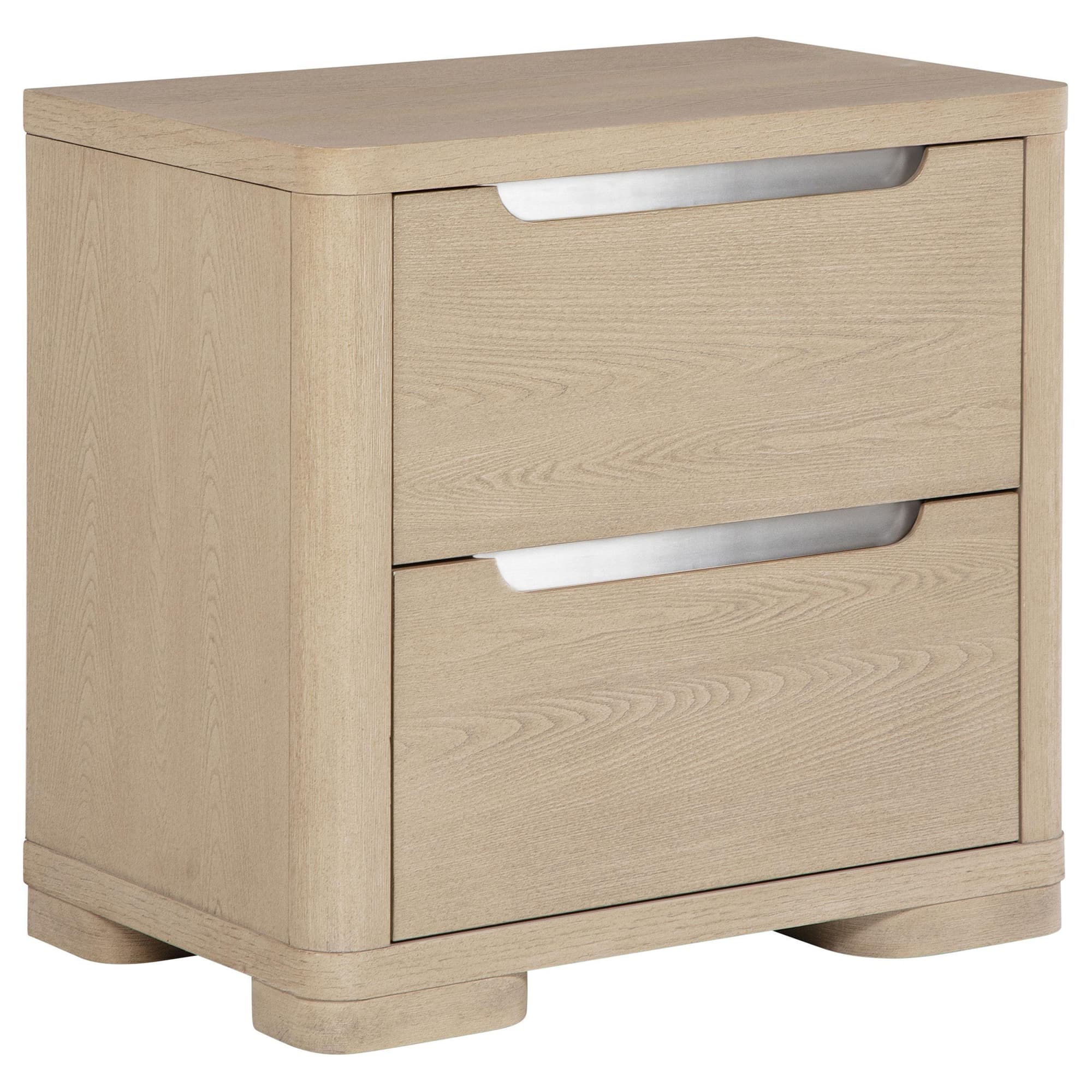 Ladera 2-drawer Nightstand Bedside Table Light Elm - Image 1