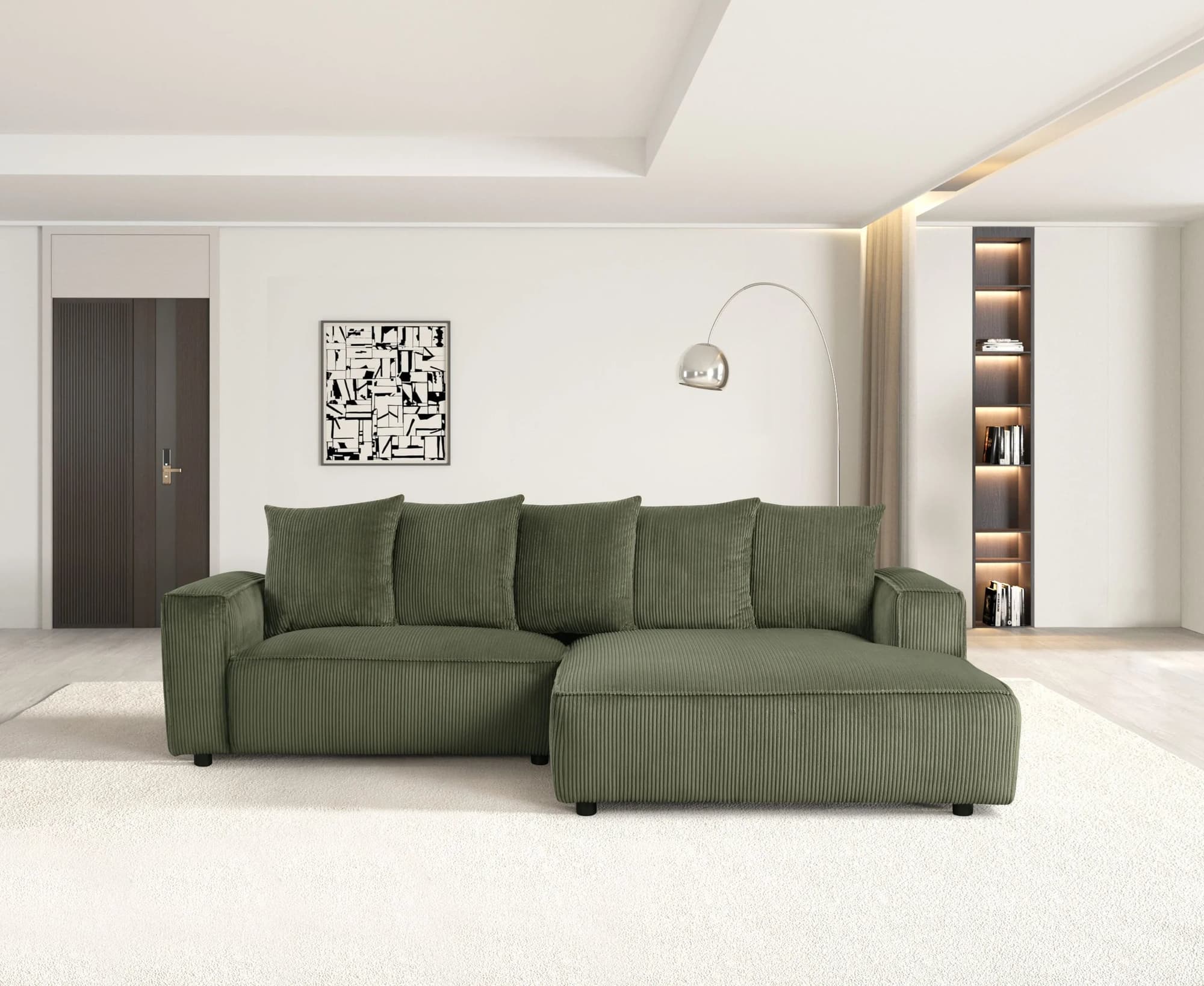 Romeo Olive Sectional - Image 1