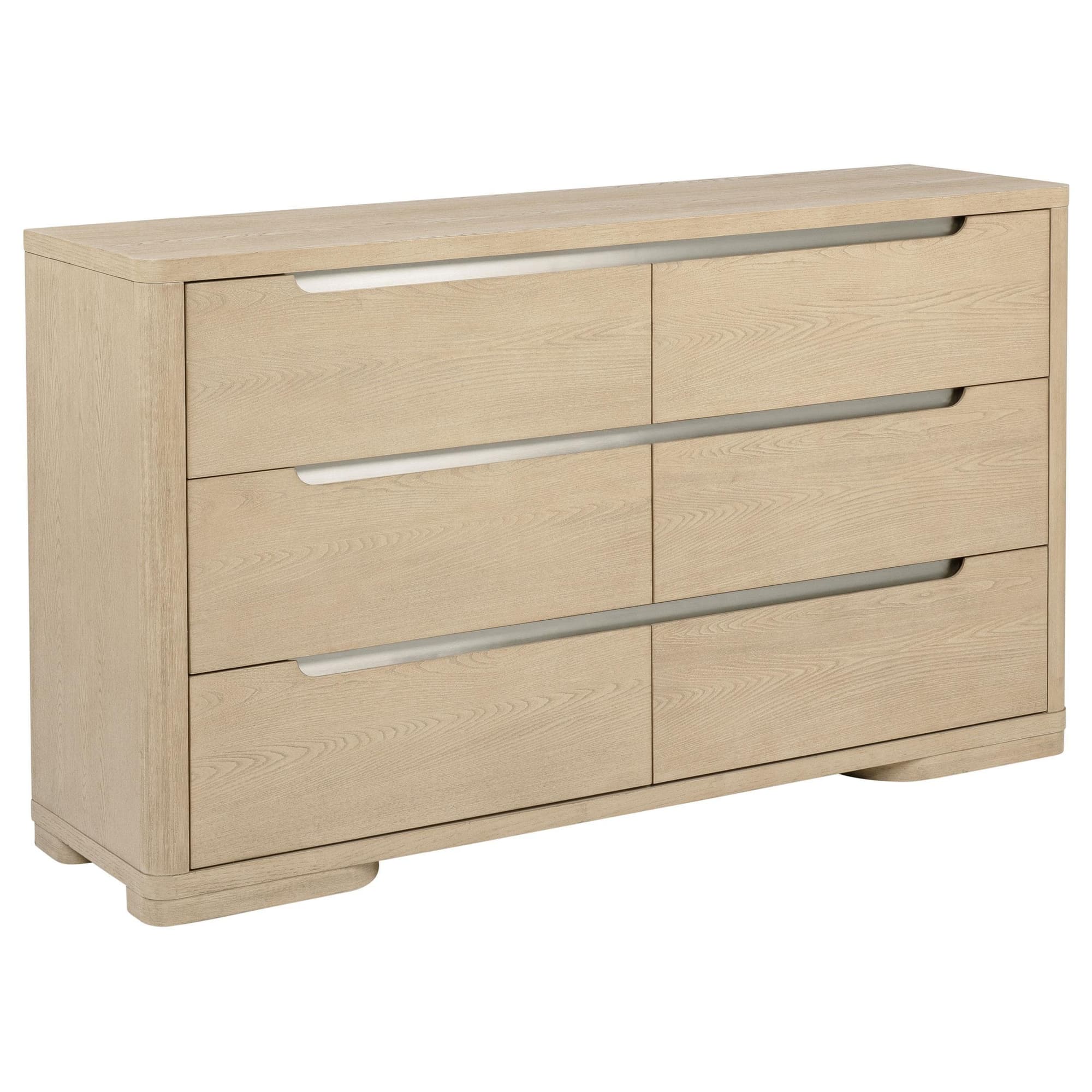 Ladera 6-drawer Bedroom Dresser Light Elm - Image 1