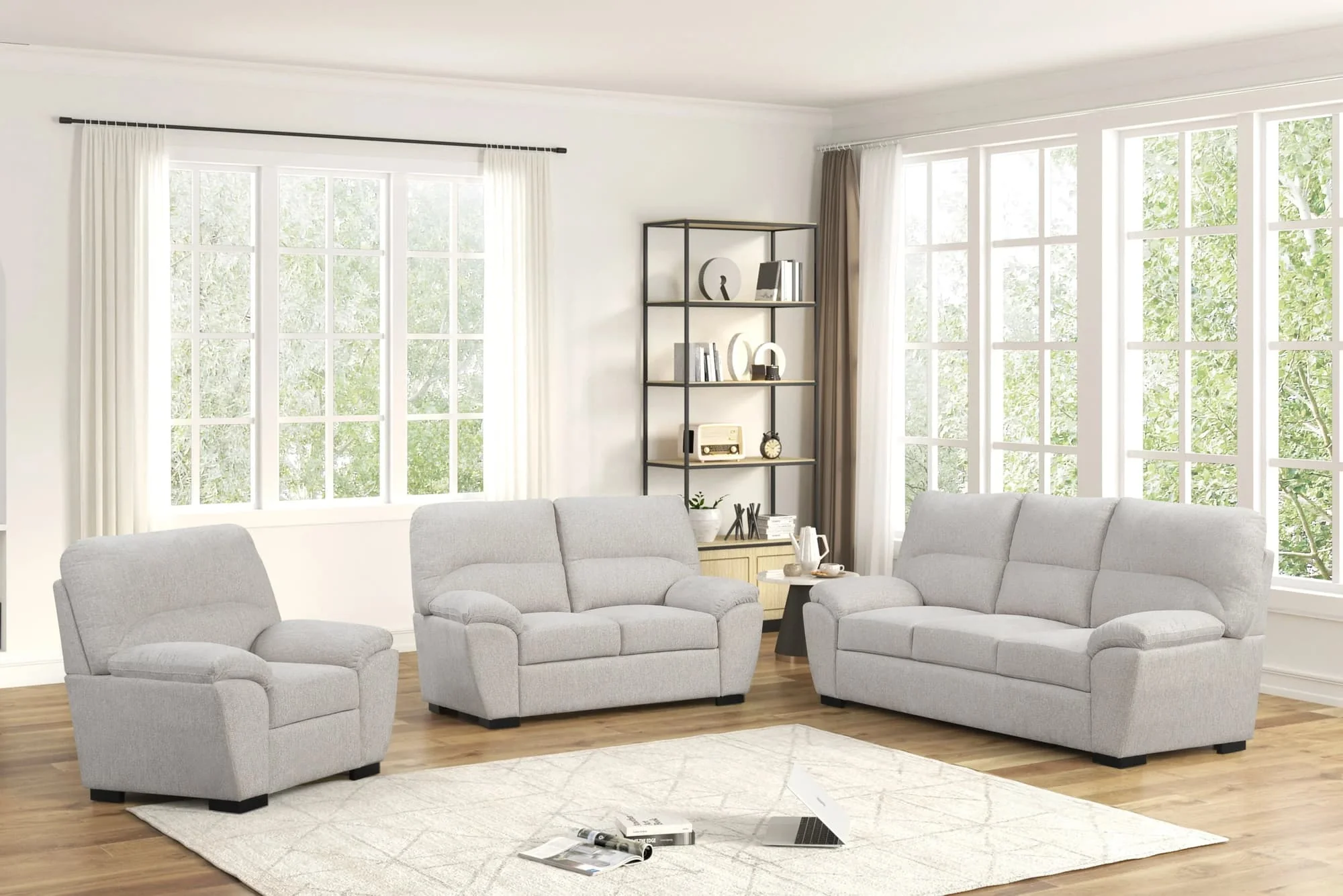 Tiffany Stone 3-Piece Living Room Set - Image 1