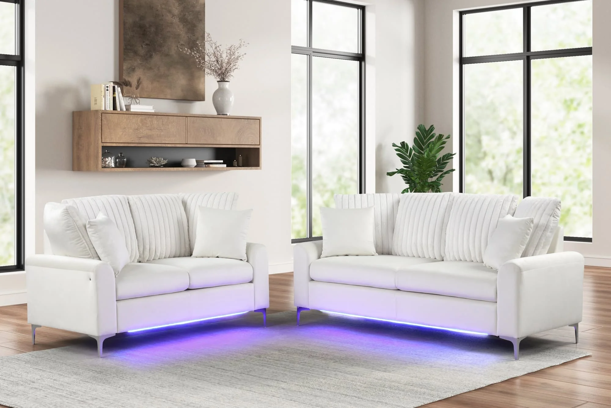 Celina Beige 2-Piece Sofa & Loveseat Set - Image 1
