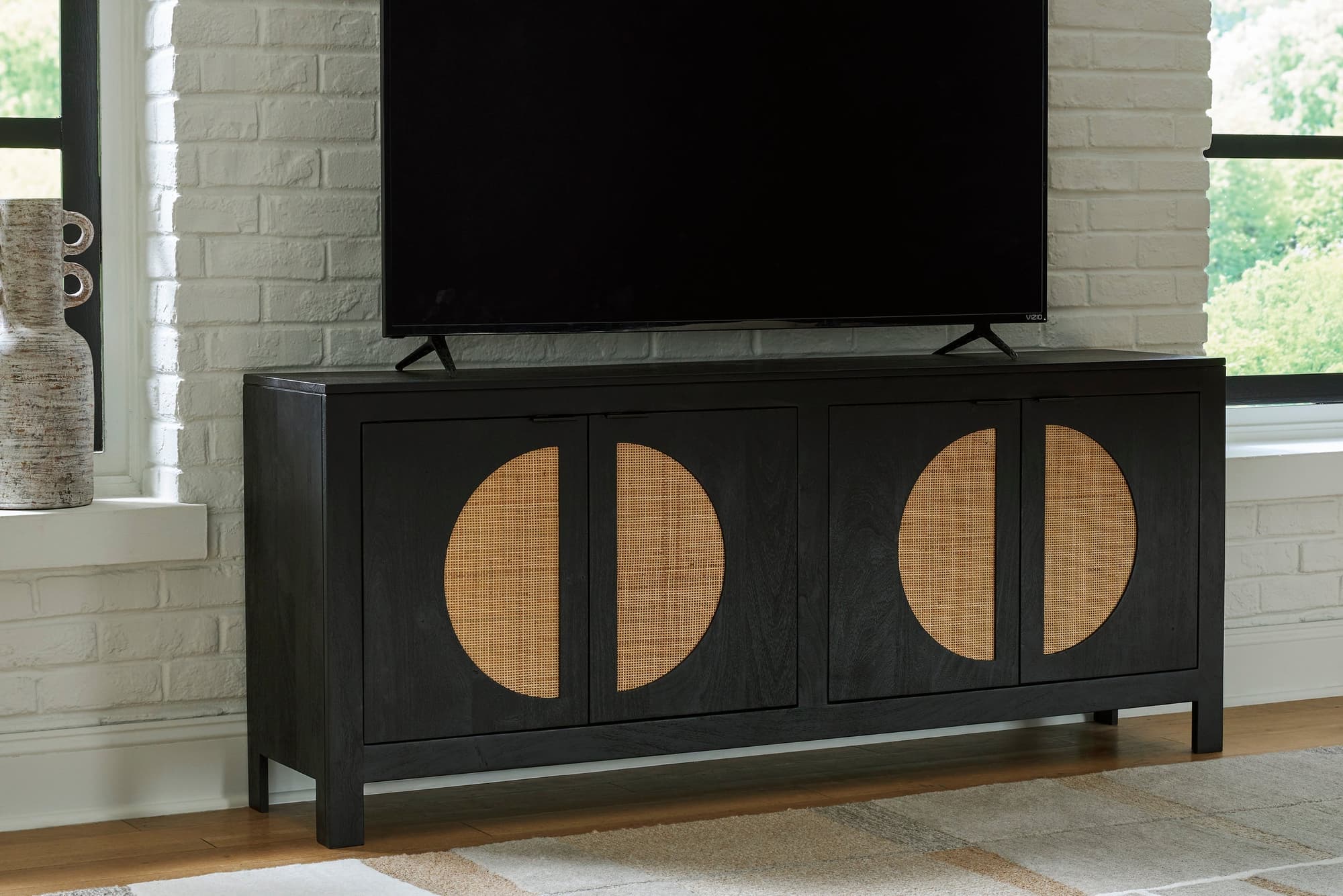 A4000575 Black Accent Cabinet 70″L