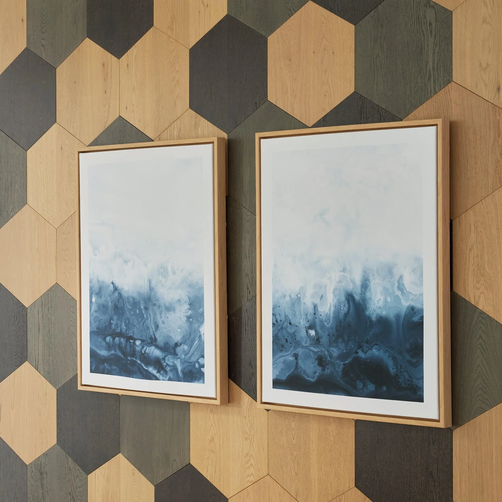 Holport Blue White Wall Art (Set of 2) - Image 1