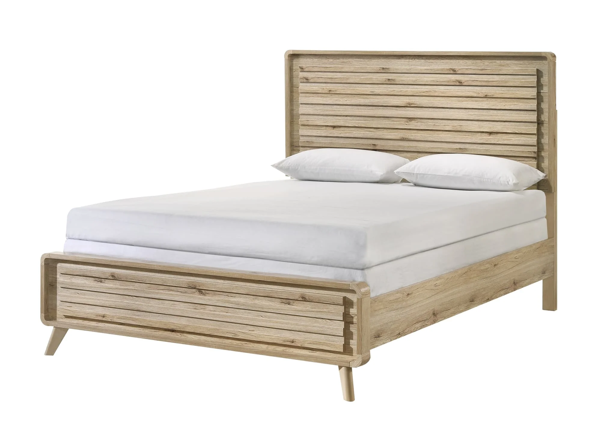 Dawson Light Brown Panel Queen Bed - Image 1