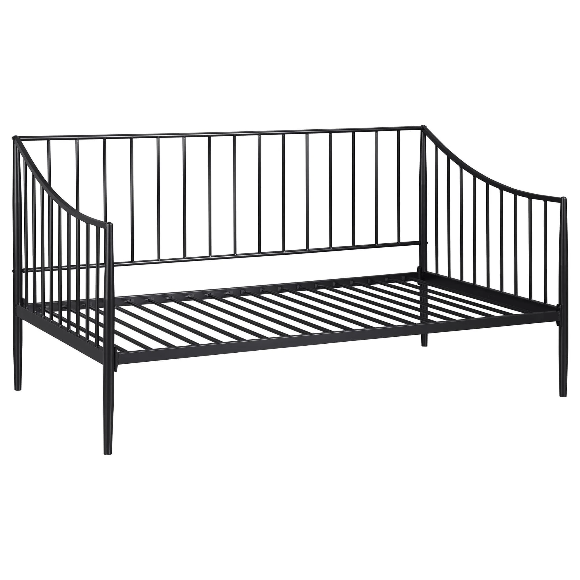 Newbury Metal Twin Daybed Bed Frame Matte Black - Image 1